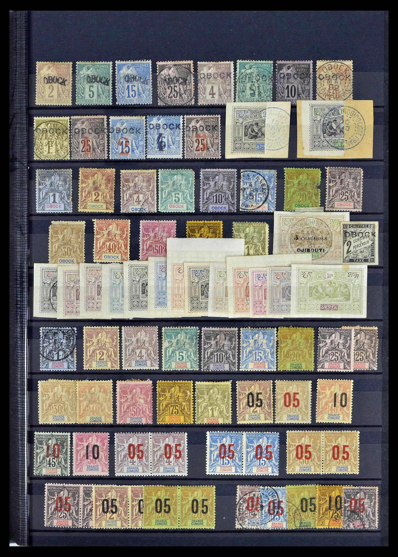 39097 0015 - Postzegelverzameling 39097 Franse koloniën 1880-2000.