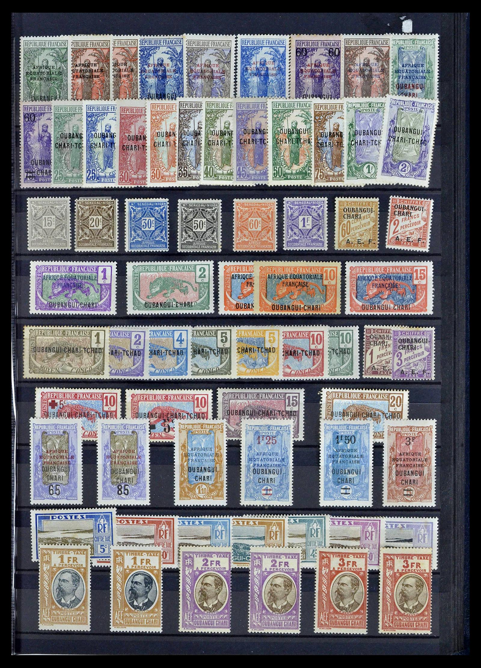 39097 0017 - Postzegelverzameling 39097 Franse koloniën 1880-2000.