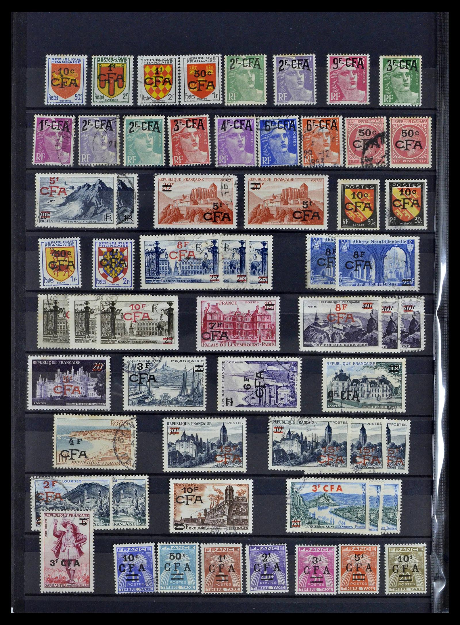39097 0020 - Postzegelverzameling 39097 Franse koloniën 1880-2000.