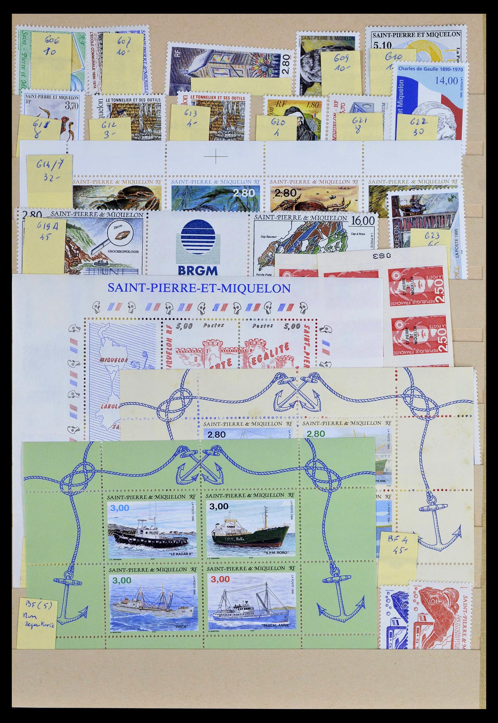 39097 0045 - Postzegelverzameling 39097 Franse koloniën 1880-2000.