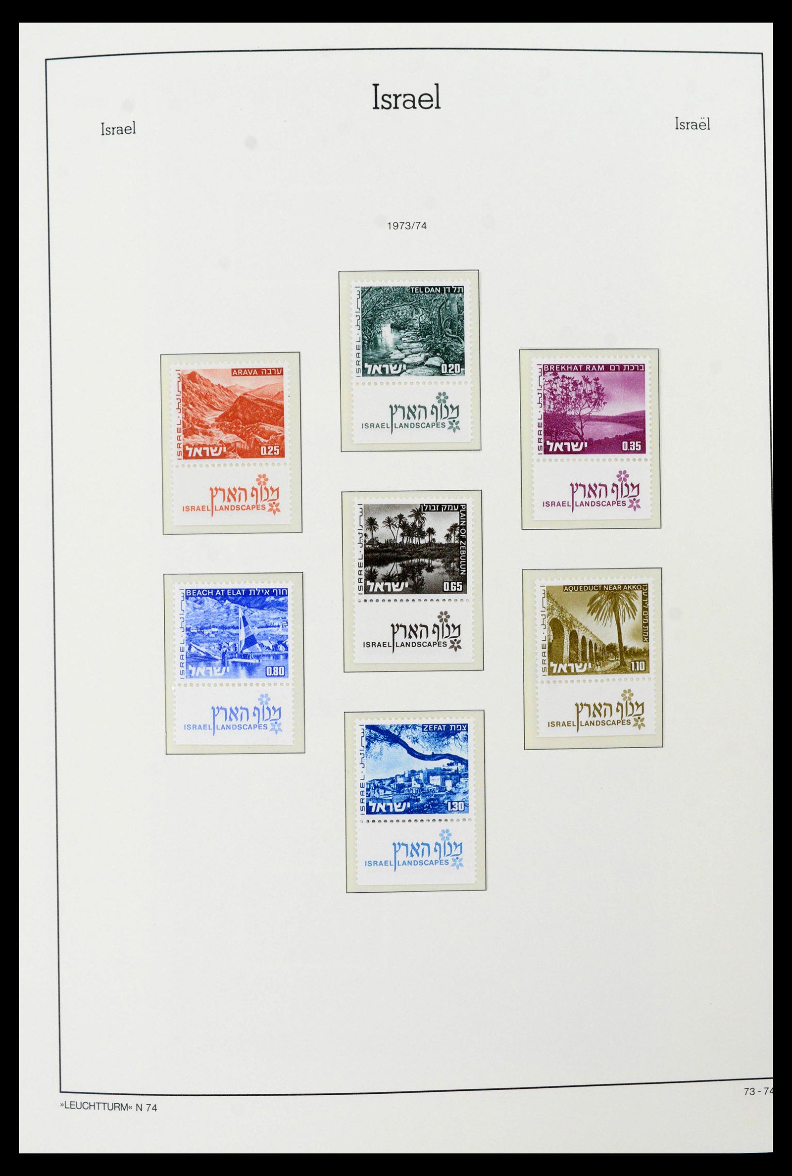 39098 0025 - Postzegelverzameling 39098 Israël 1969-2001.