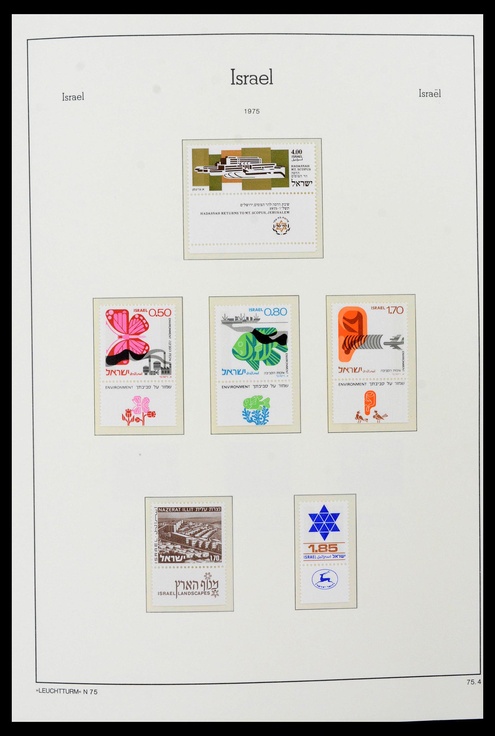 39098 0033 - Postzegelverzameling 39098 Israël 1969-2001.