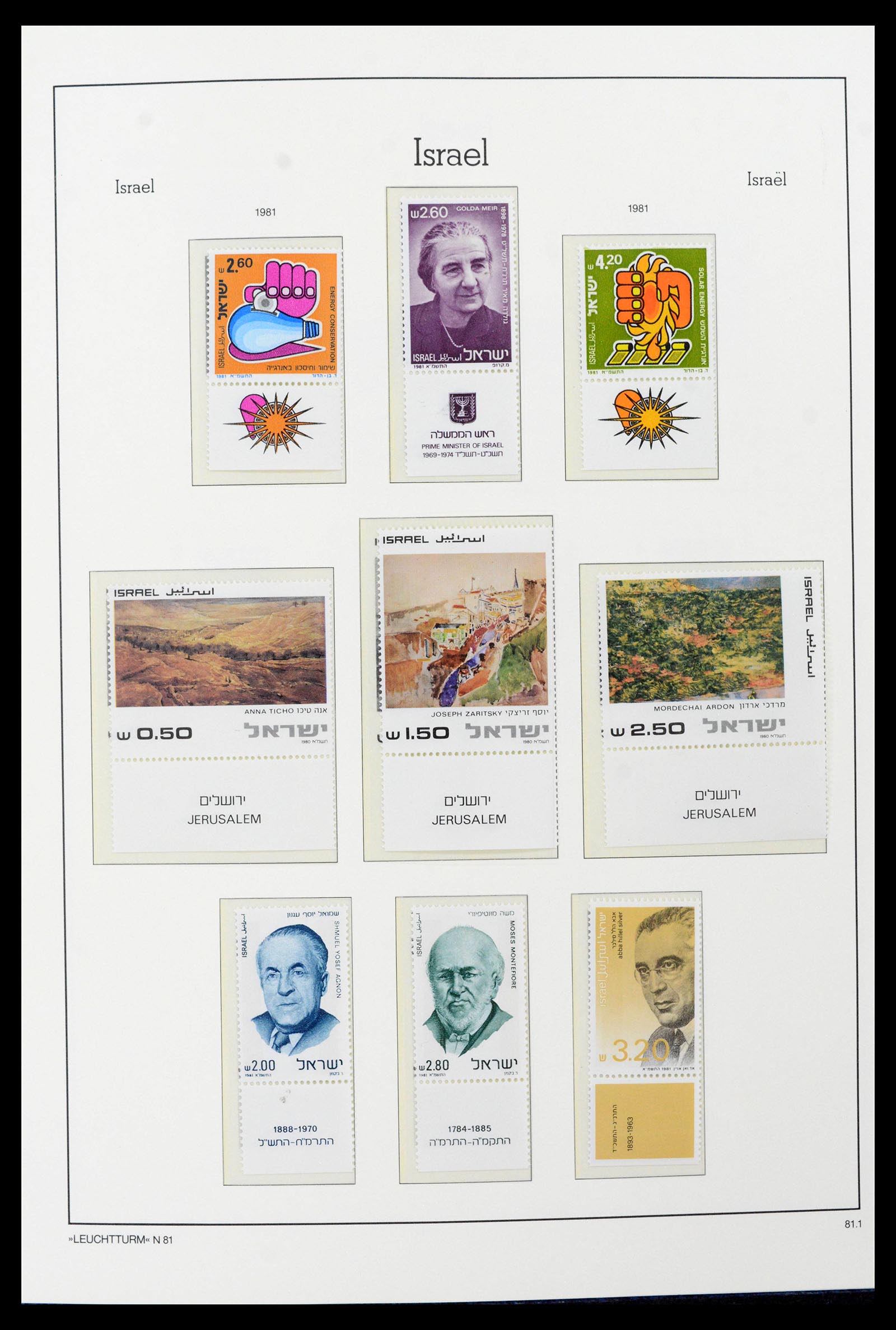 39098 0061 - Postzegelverzameling 39098 Israël 1969-2001.