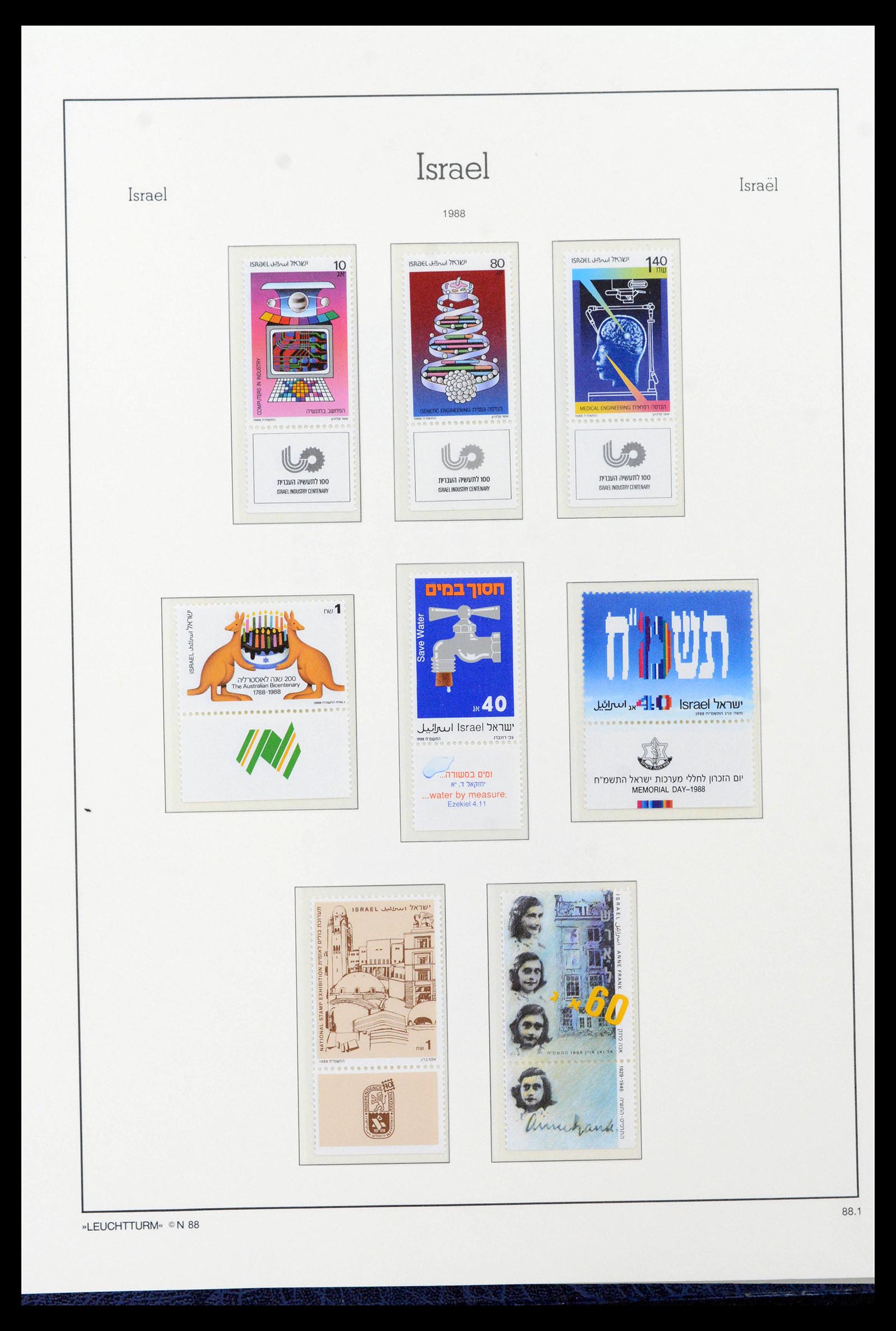 39098 0095 - Postzegelverzameling 39098 Israël 1969-2001.