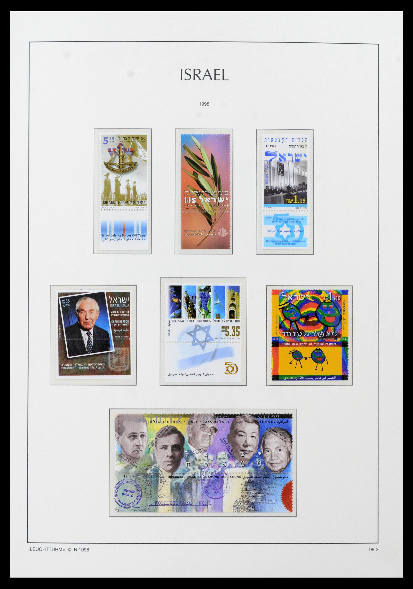 39098 0161 - Postzegelverzameling 39098 Israël 1969-2001.