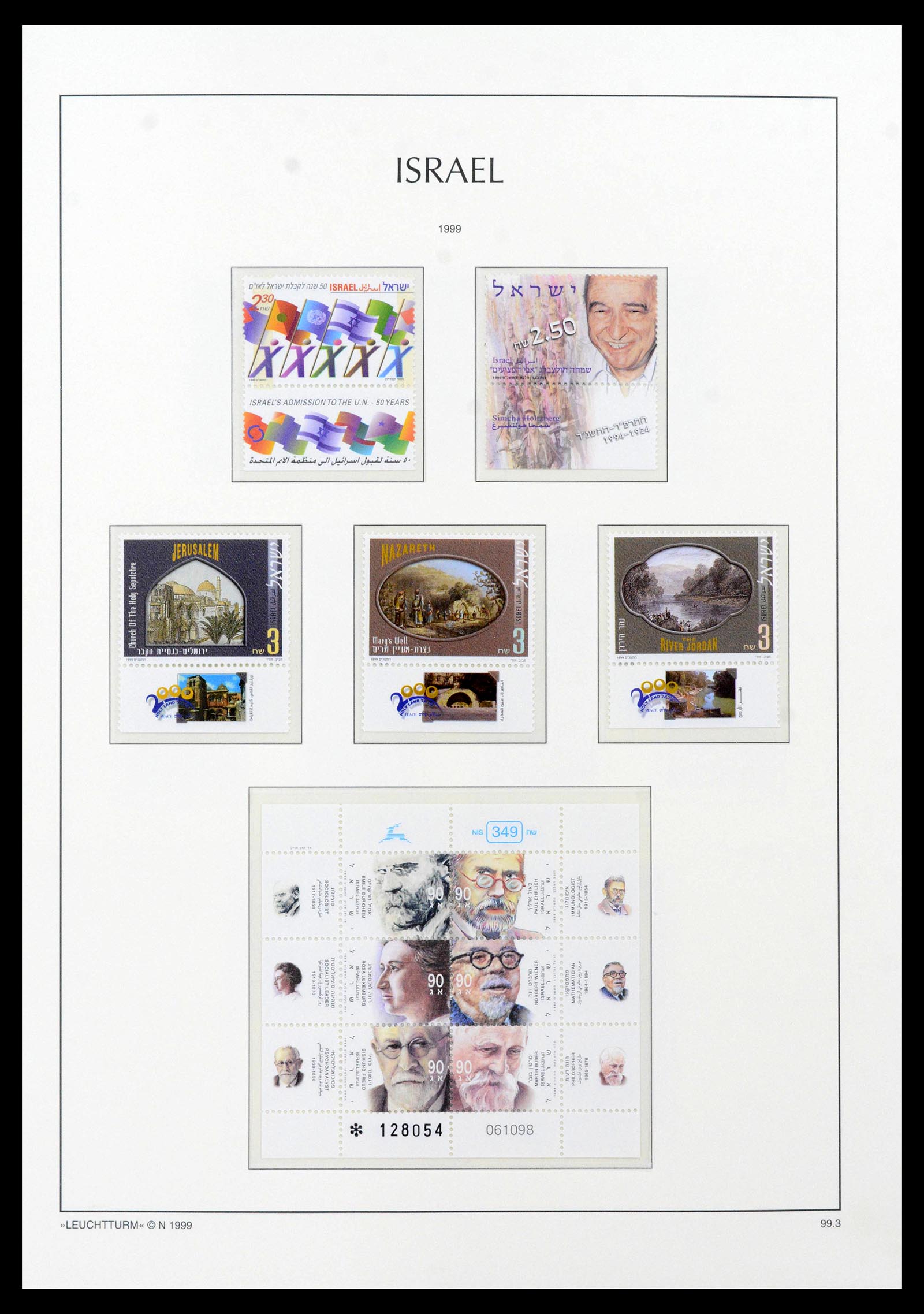 39098 0170 - Postzegelverzameling 39098 Israël 1969-2001.