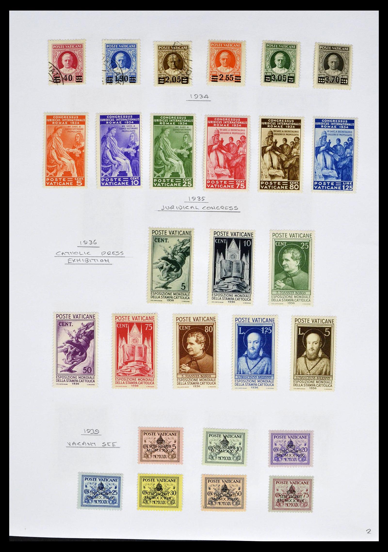 39099 0004 - Stamp collection 39099 Vatican 1852-2008.