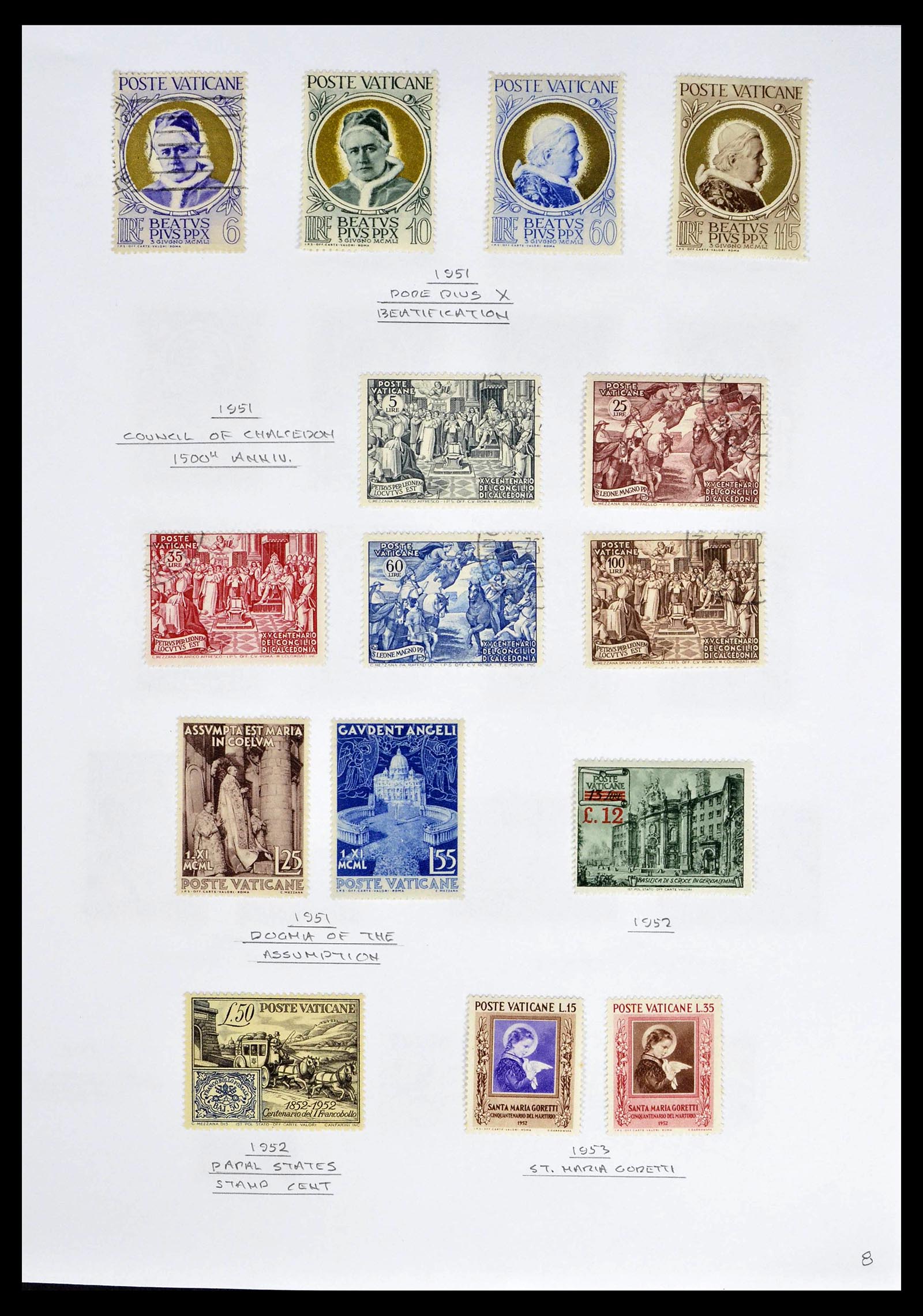 39099 0010 - Stamp collection 39099 Vatican 1852-2008.