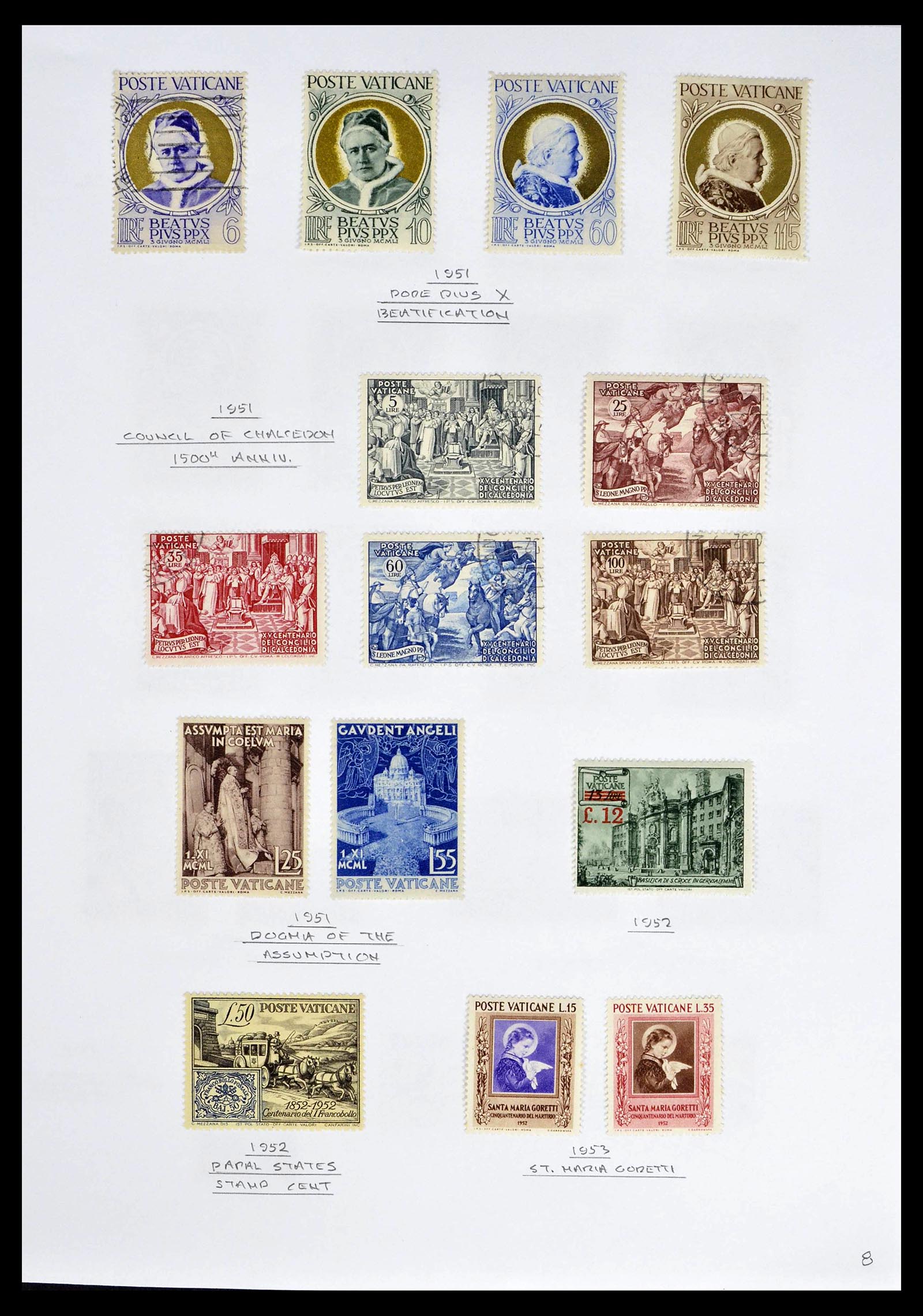 39099 0010 - Postzegelverzameling 39099 Vaticaan 1852-2008.
