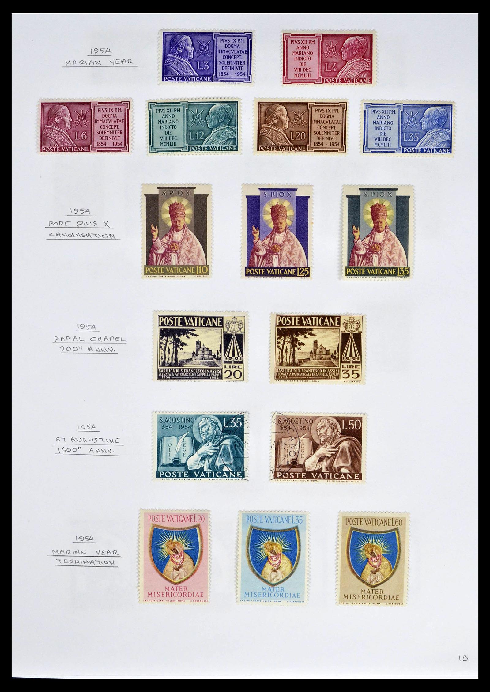 39099 0012 - Postzegelverzameling 39099 Vaticaan 1852-2008.