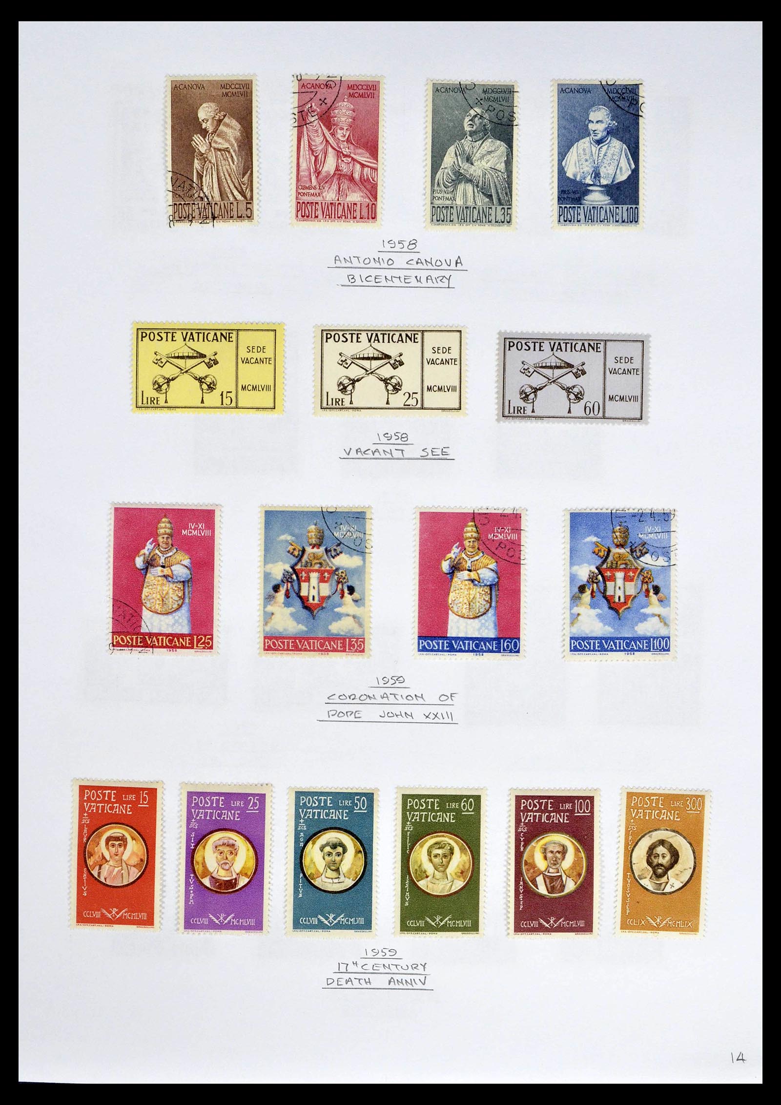 39099 0016 - Postzegelverzameling 39099 Vaticaan 1852-2008.