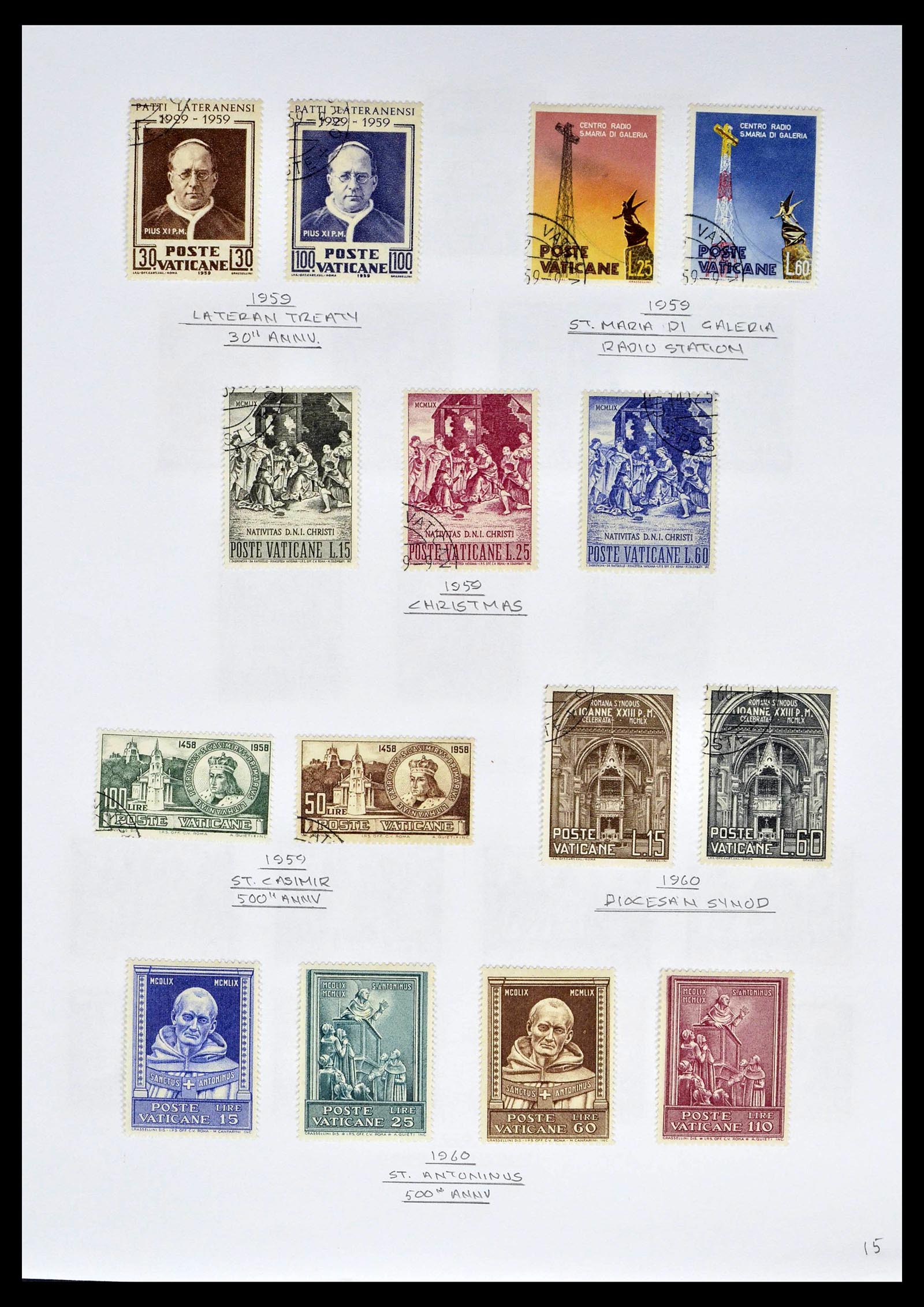 39099 0017 - Postzegelverzameling 39099 Vaticaan 1852-2008.