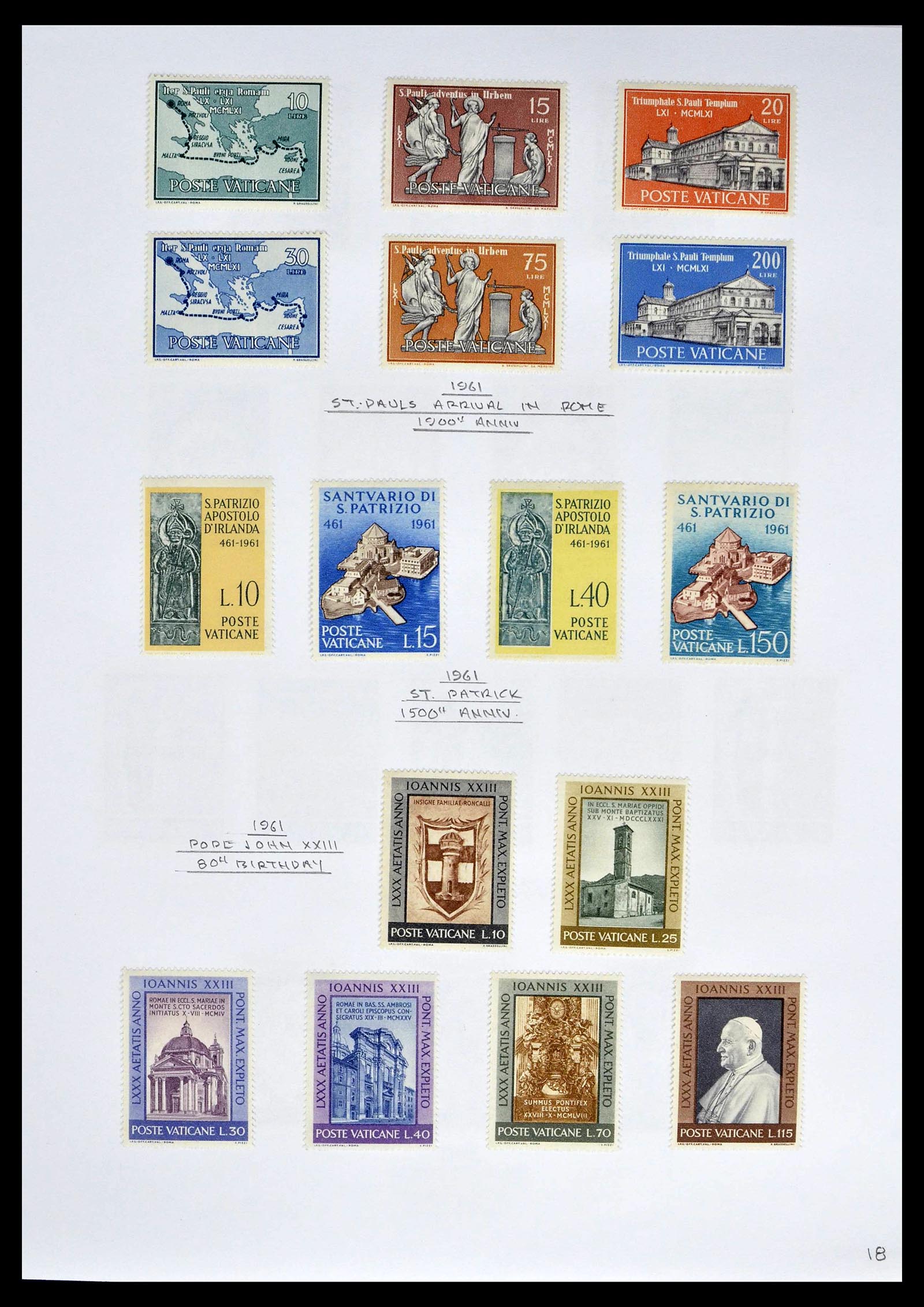 39099 0020 - Postzegelverzameling 39099 Vaticaan 1852-2008.