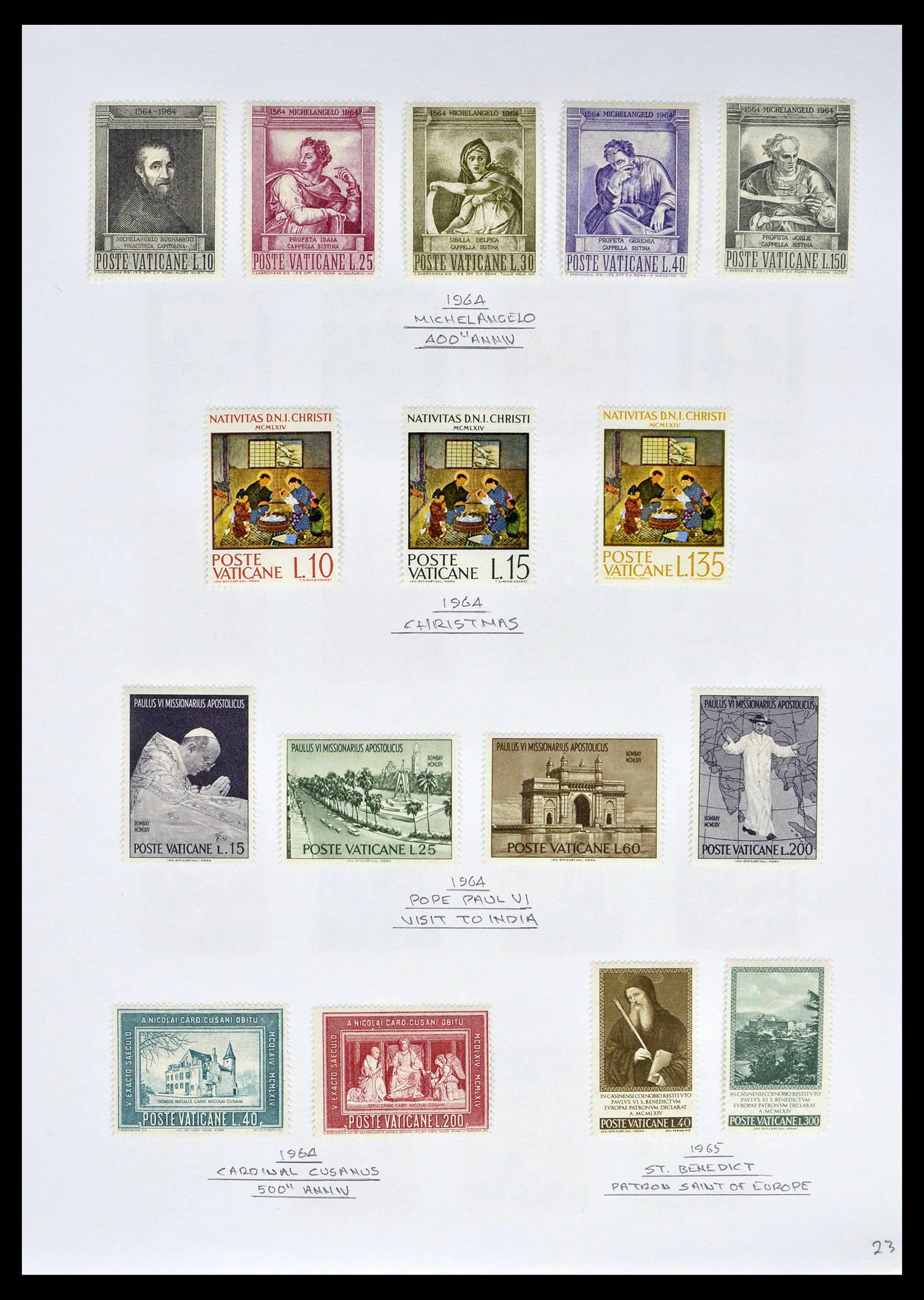 39099 0025 - Stamp collection 39099 Vatican 1852-2008.