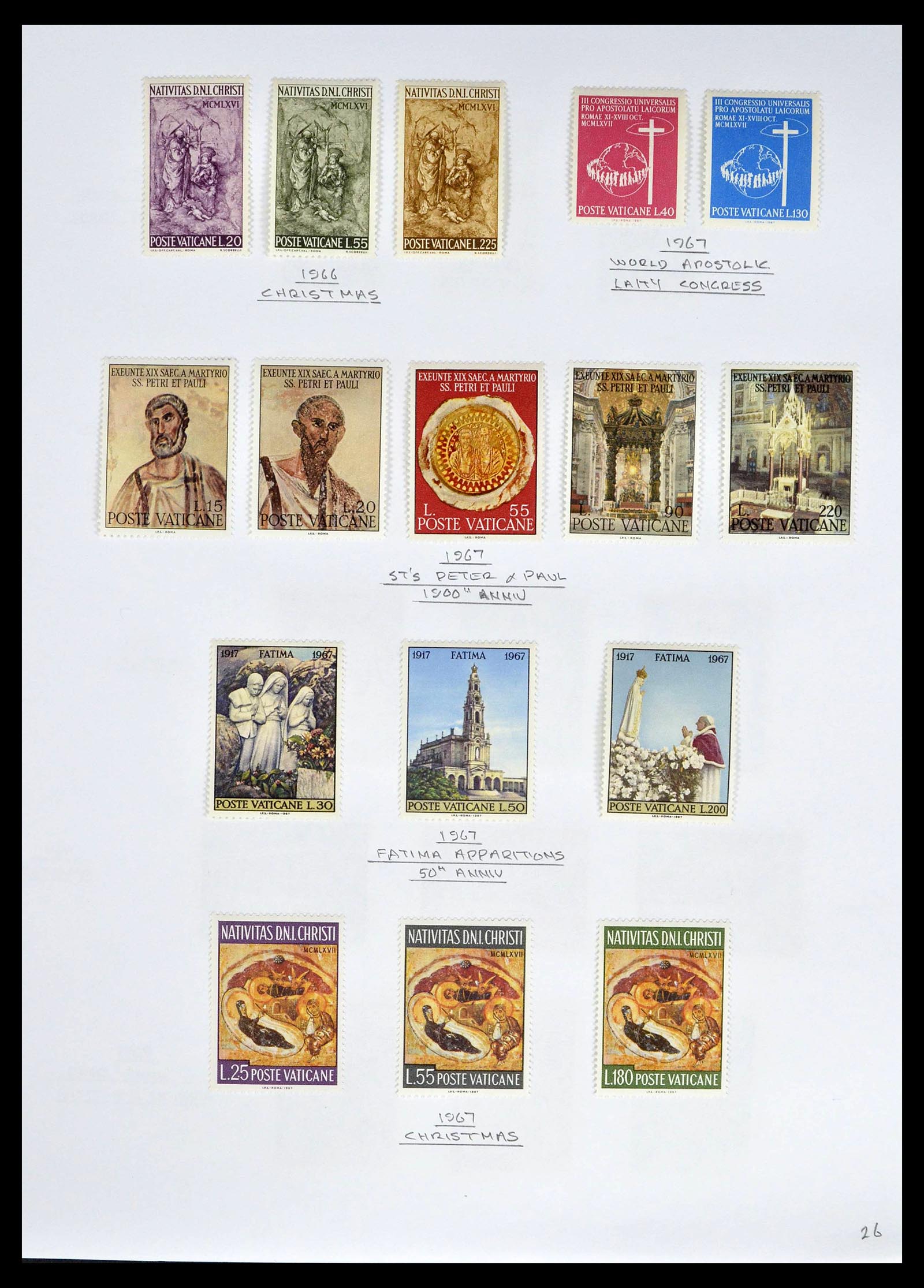 39099 0028 - Stamp collection 39099 Vatican 1852-2008.