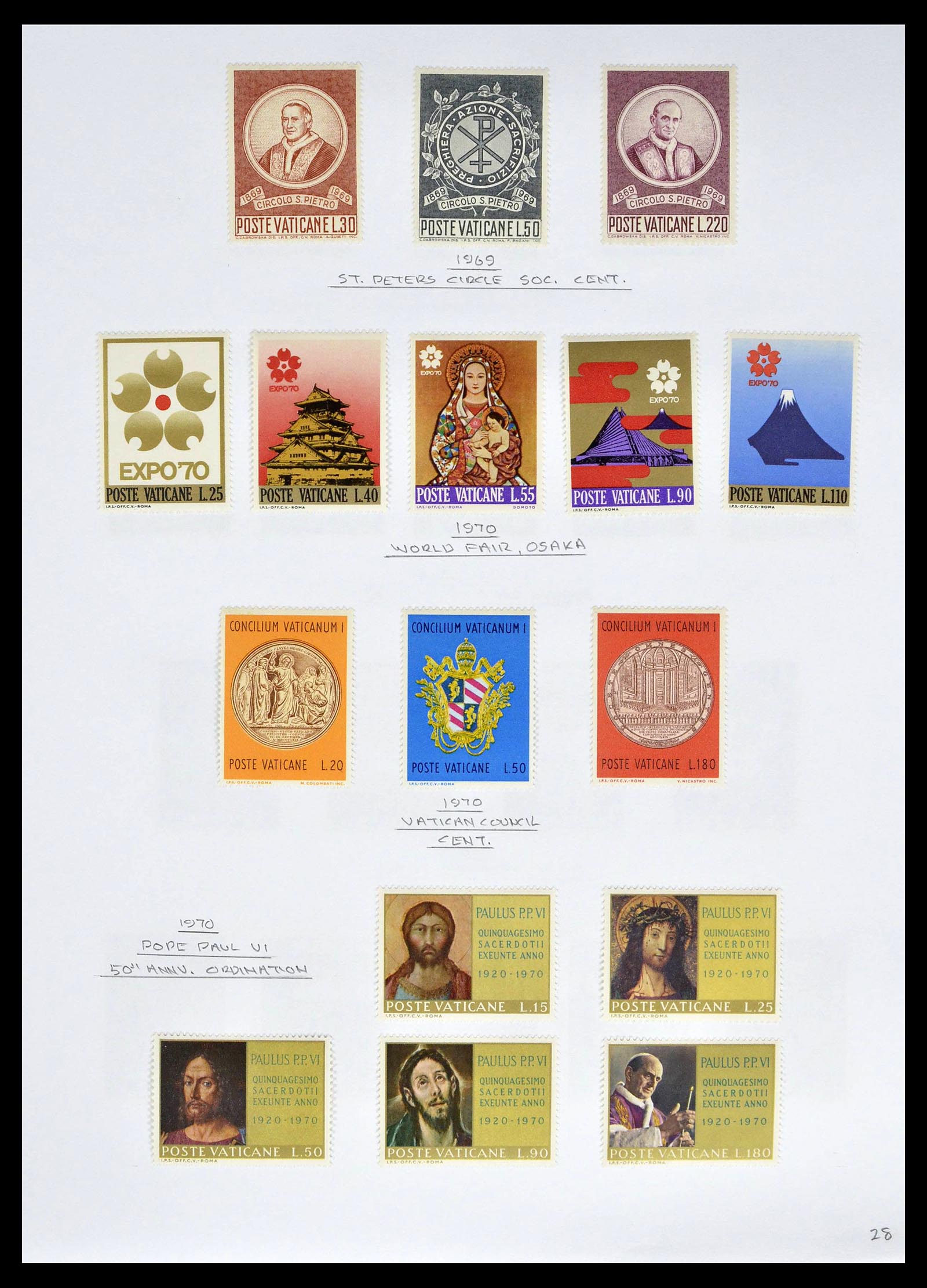 39099 0030 - Stamp collection 39099 Vatican 1852-2008.