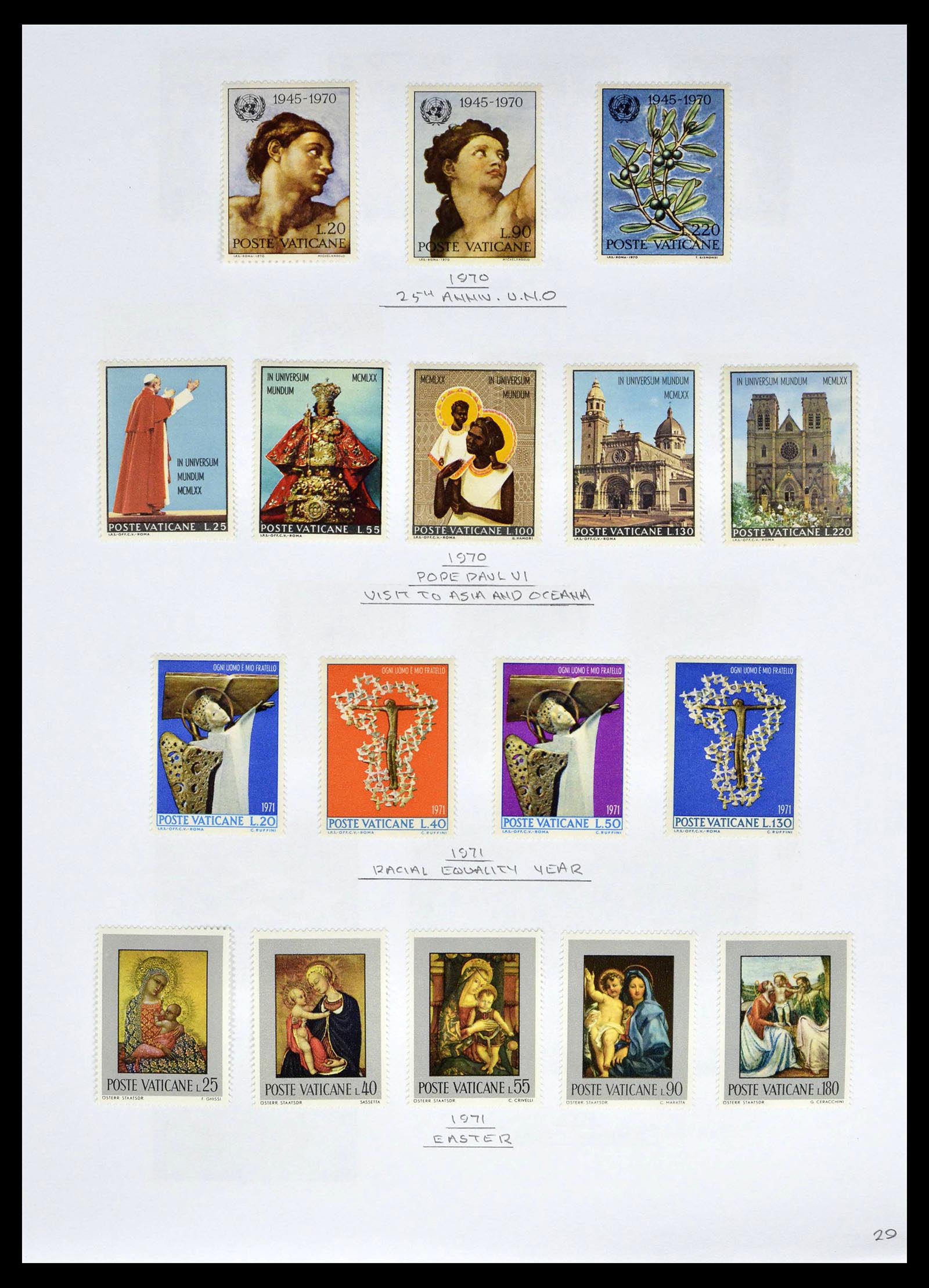 39099 0031 - Stamp collection 39099 Vatican 1852-2008.