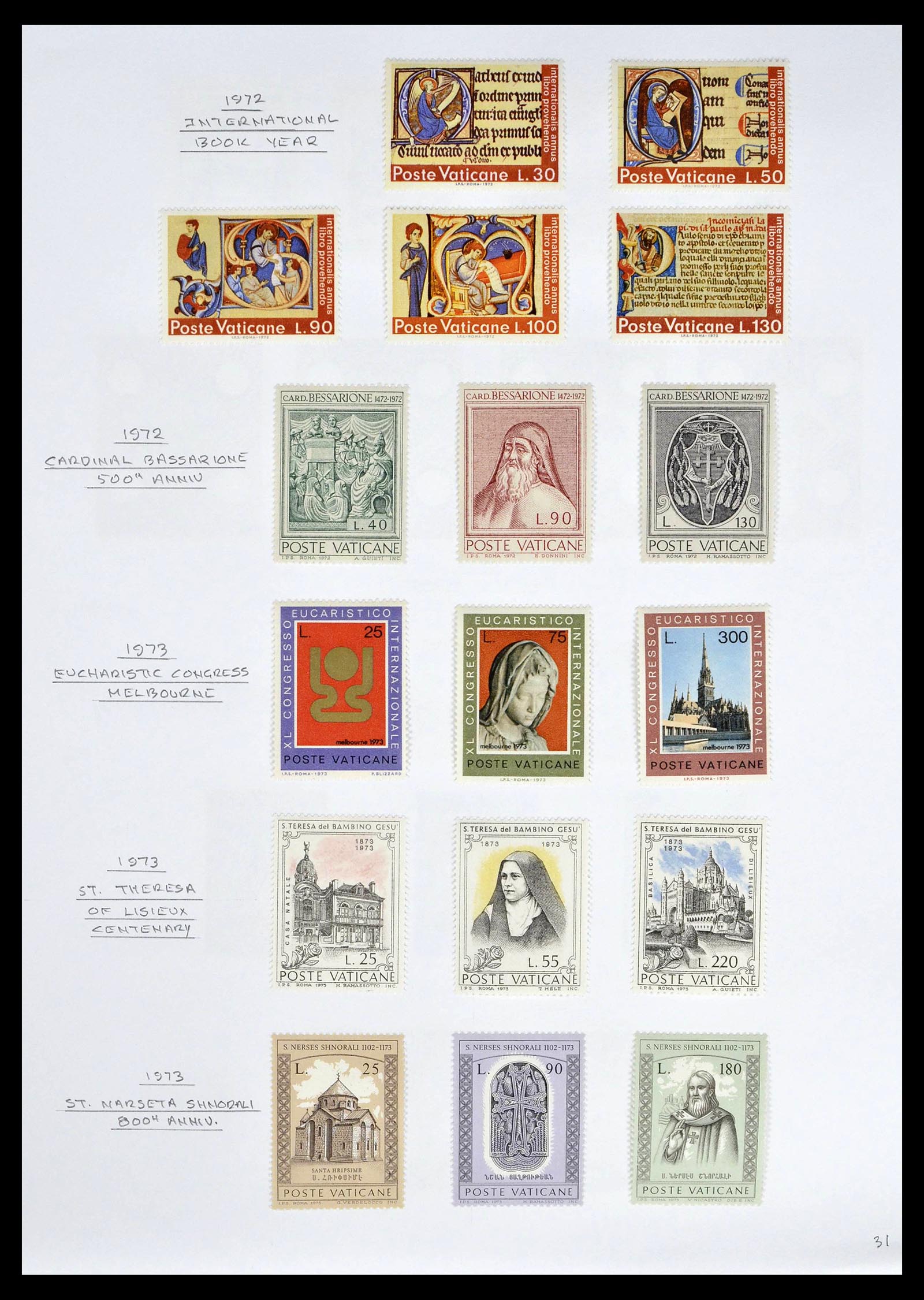 39099 0033 - Stamp collection 39099 Vatican 1852-2008.