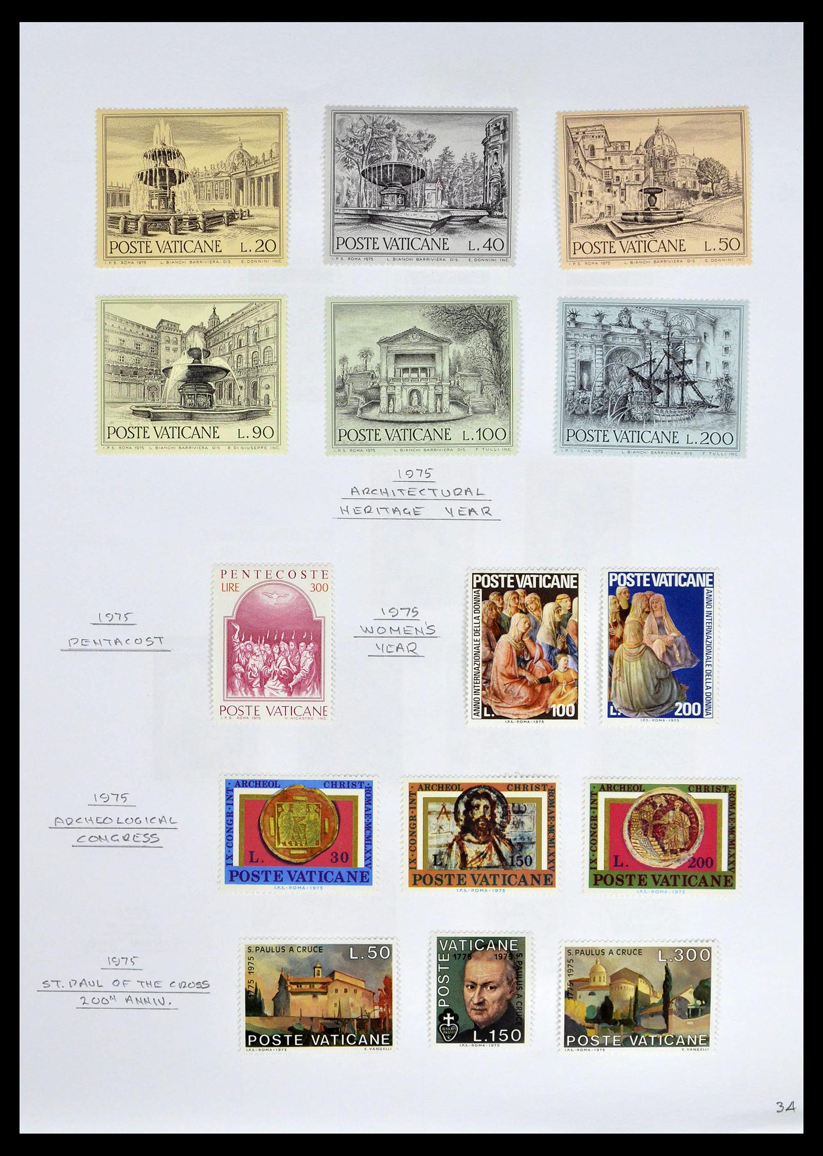 39099 0036 - Stamp collection 39099 Vatican 1852-2008.