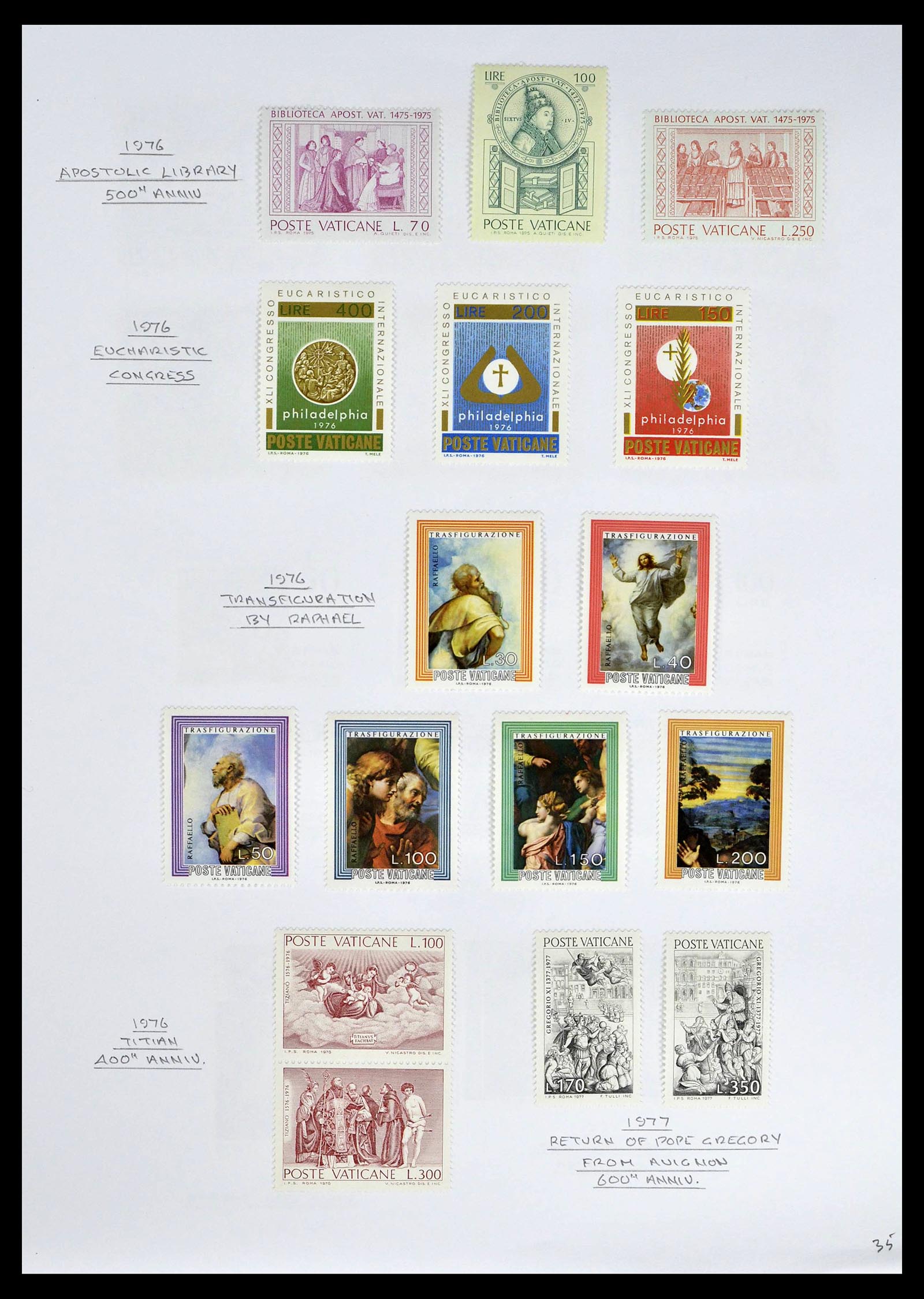 39099 0037 - Stamp collection 39099 Vatican 1852-2008.