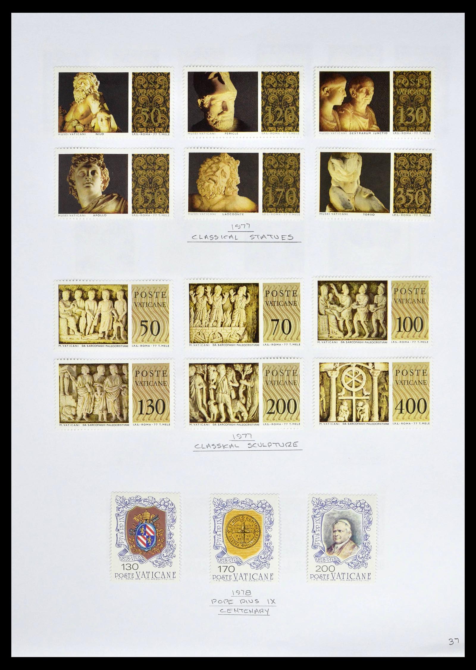 39099 0039 - Stamp collection 39099 Vatican 1852-2008.