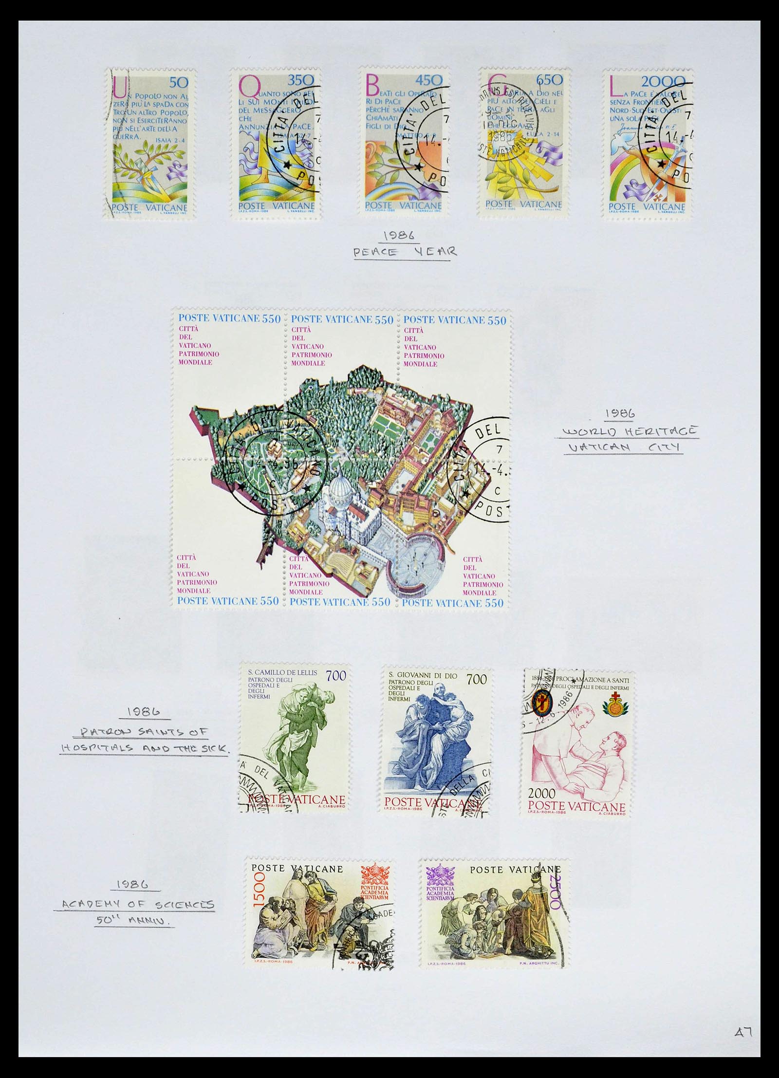 39099 0049 - Stamp collection 39099 Vatican 1852-2008.