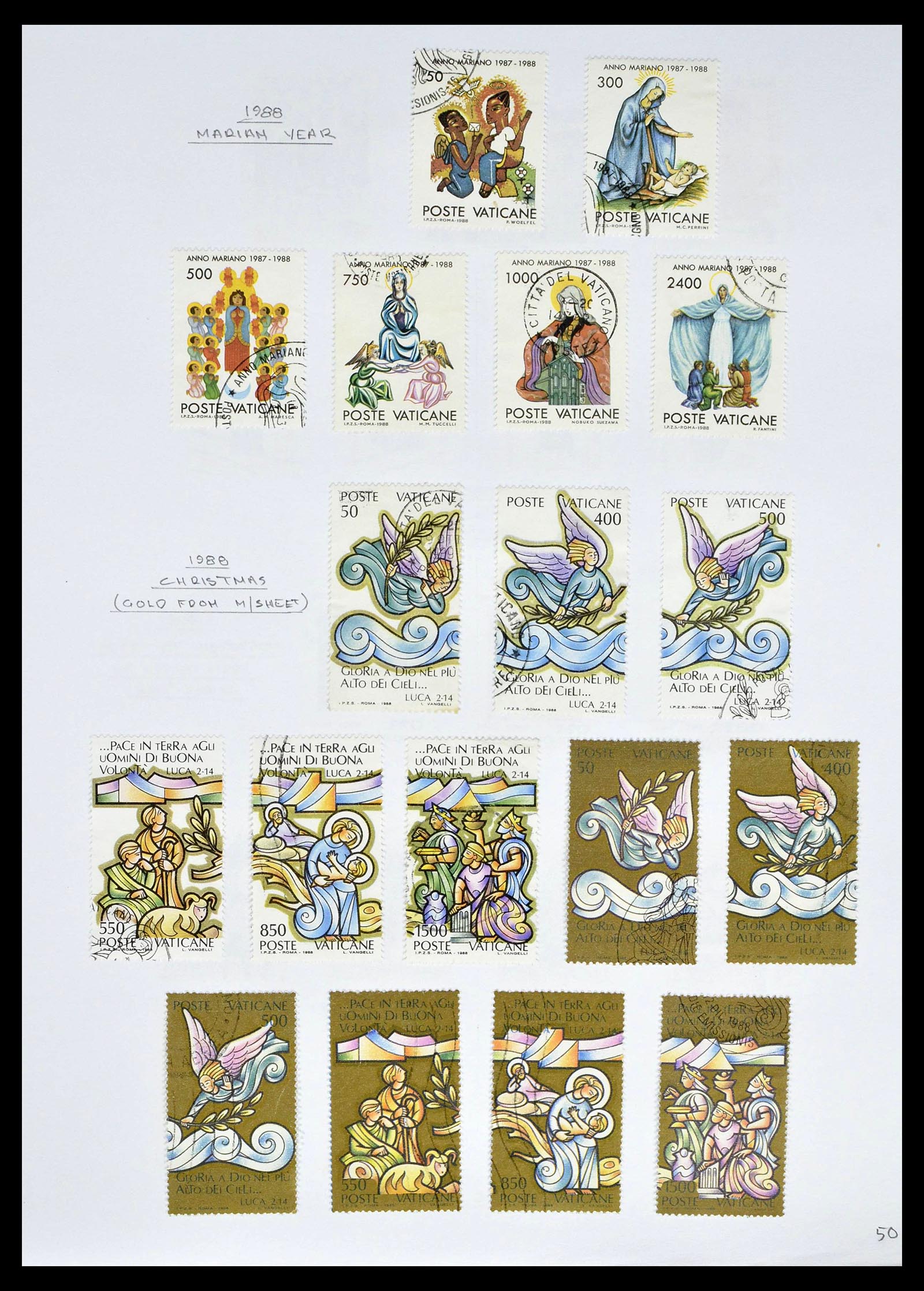 39099 0052 - Stamp collection 39099 Vatican 1852-2008.