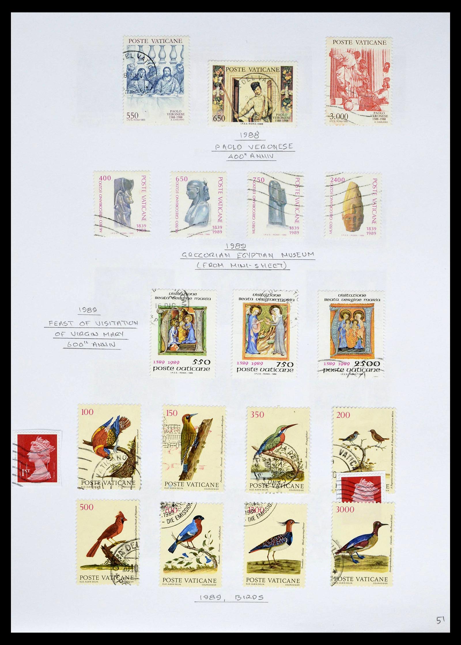 39099 0053 - Stamp collection 39099 Vatican 1852-2008.