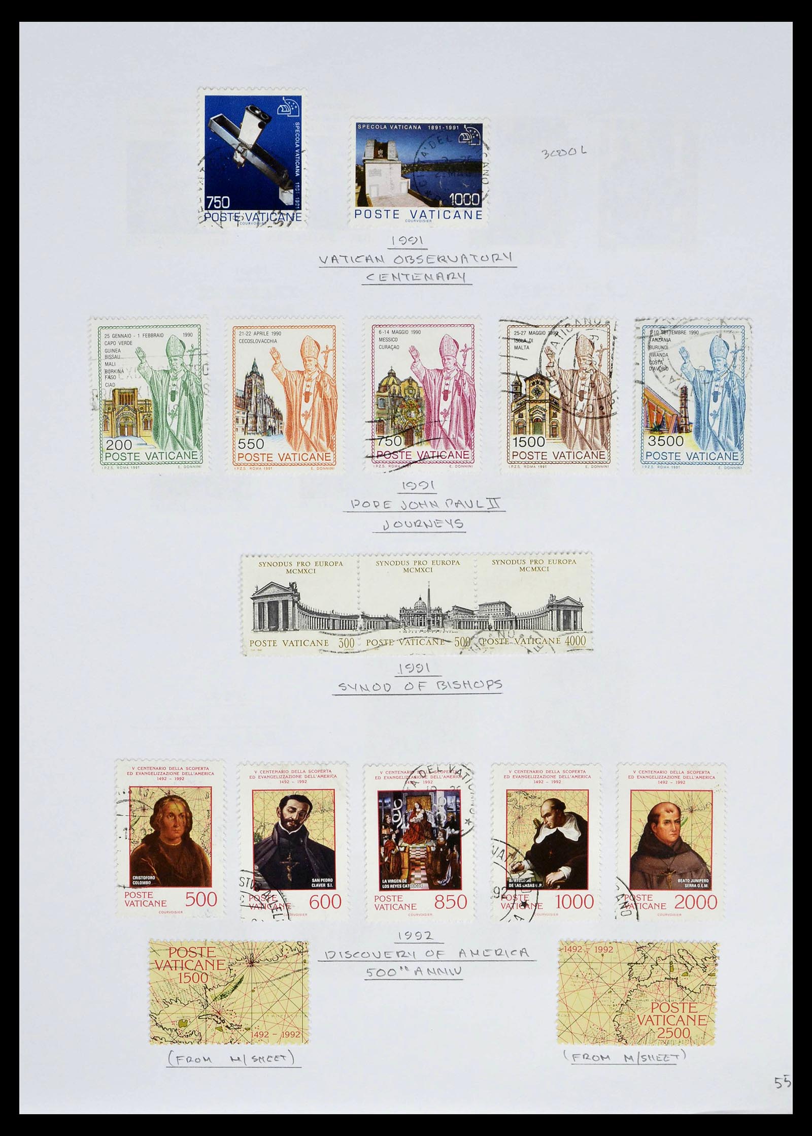 39099 0057 - Stamp collection 39099 Vatican 1852-2008.