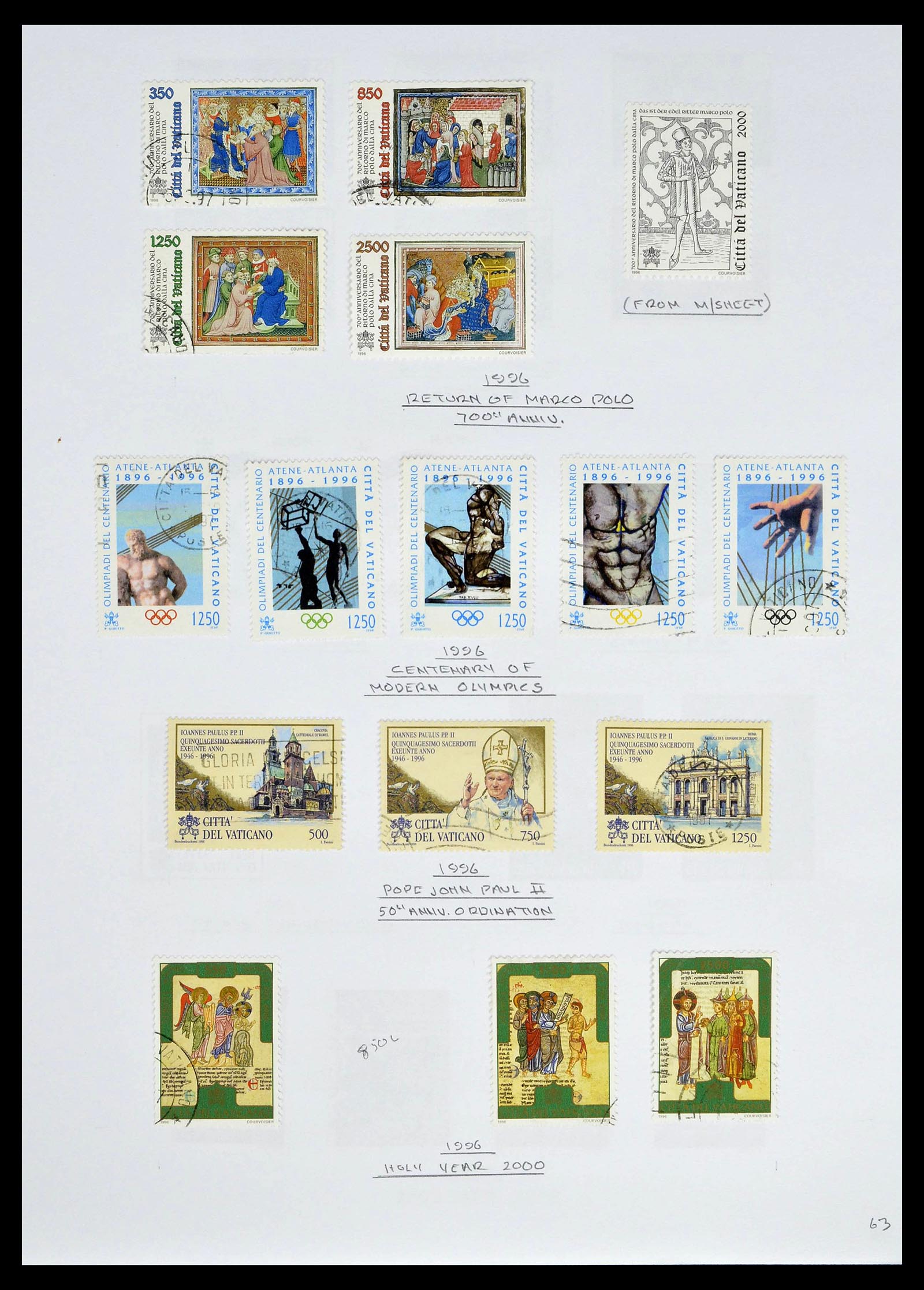 39099 0065 - Stamp collection 39099 Vatican 1852-2008.