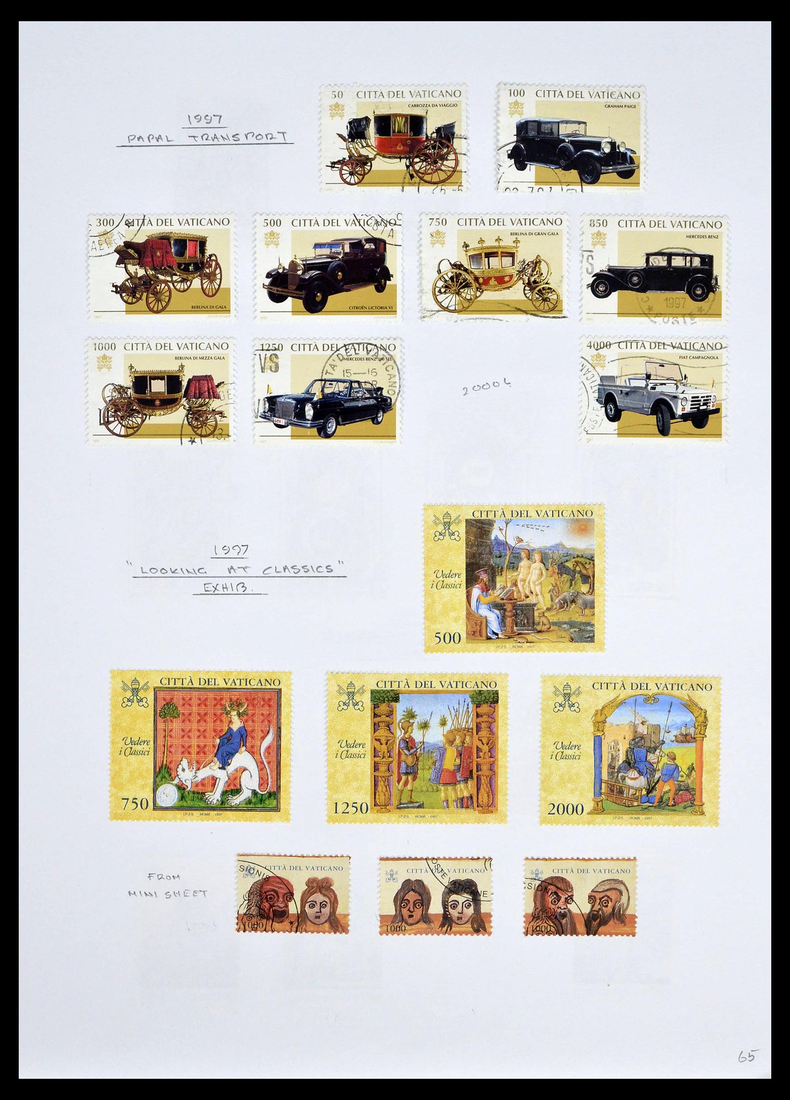 39099 0067 - Stamp collection 39099 Vatican 1852-2008.