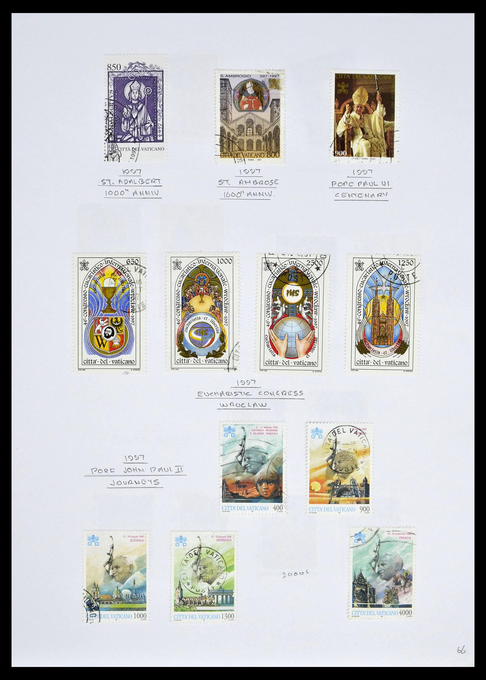 39099 0068 - Stamp collection 39099 Vatican 1852-2008.