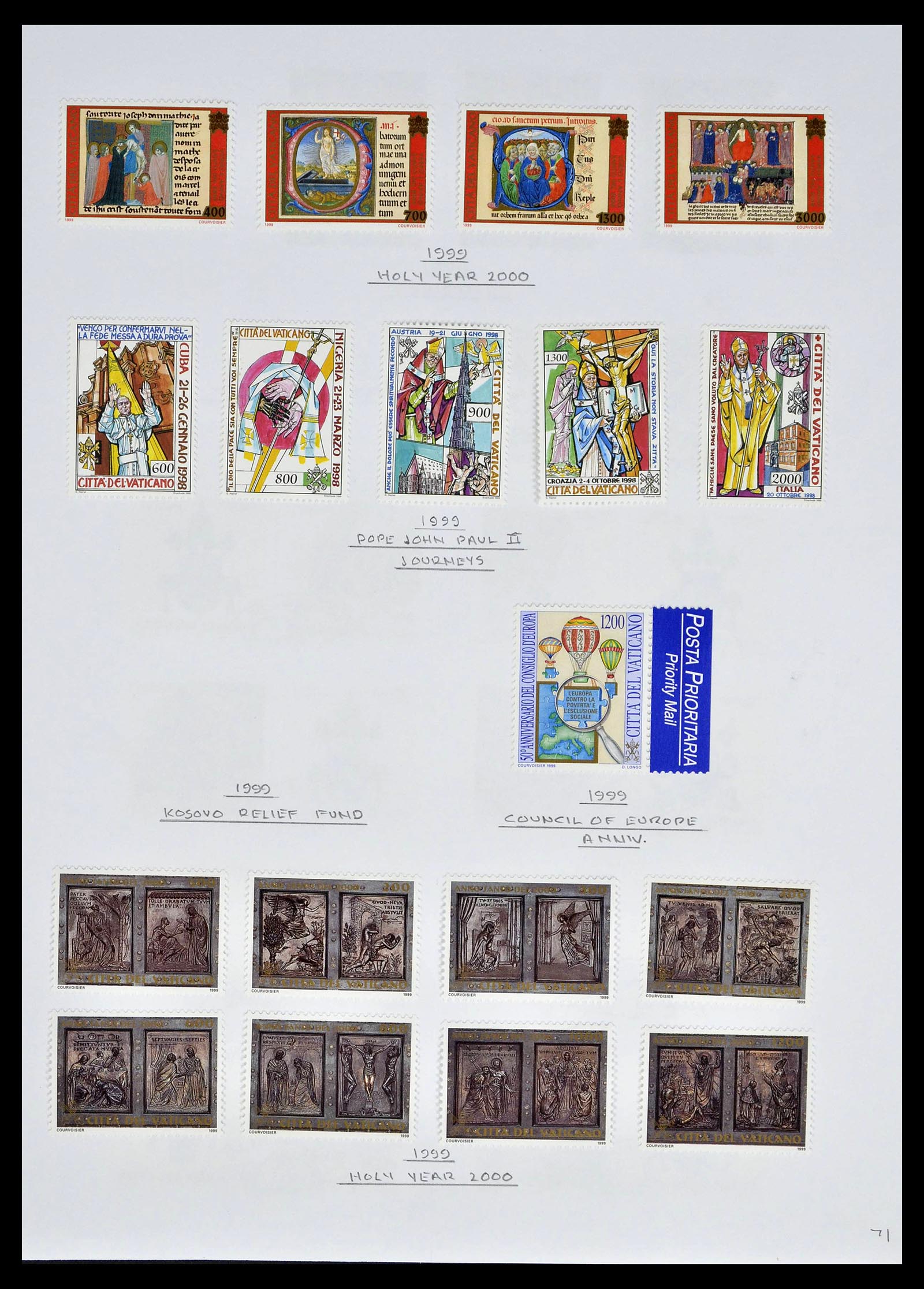 39099 0073 - Stamp collection 39099 Vatican 1852-2008.
