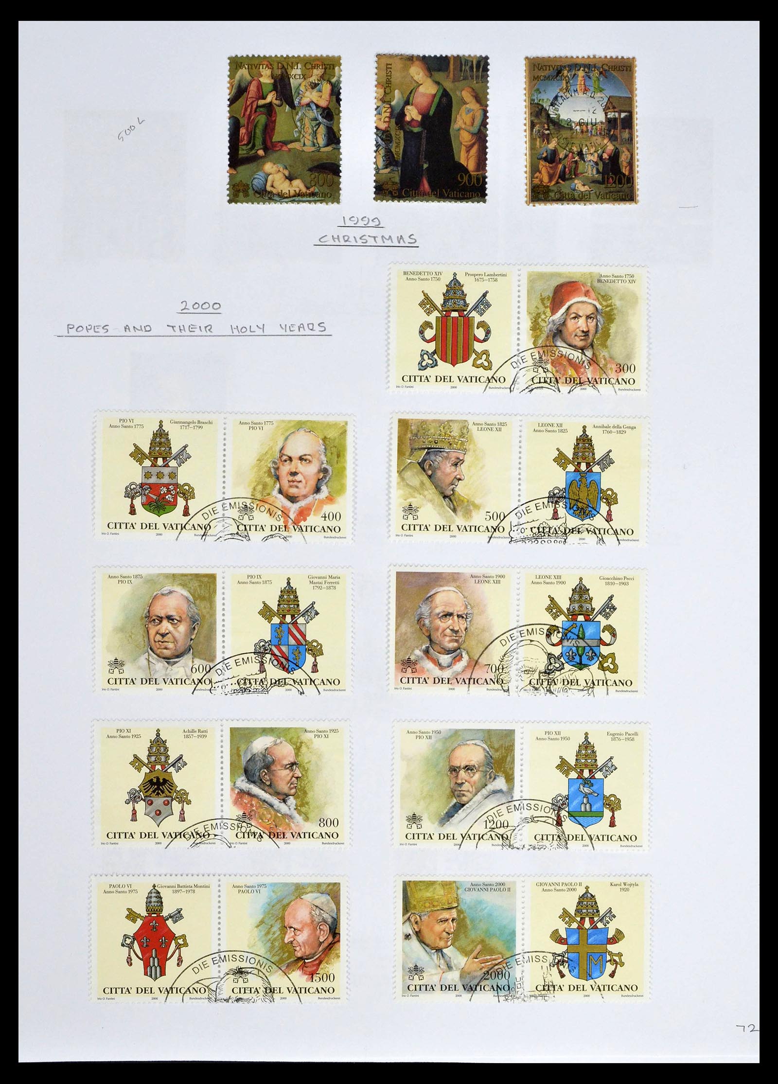 39099 0074 - Stamp collection 39099 Vatican 1852-2008.