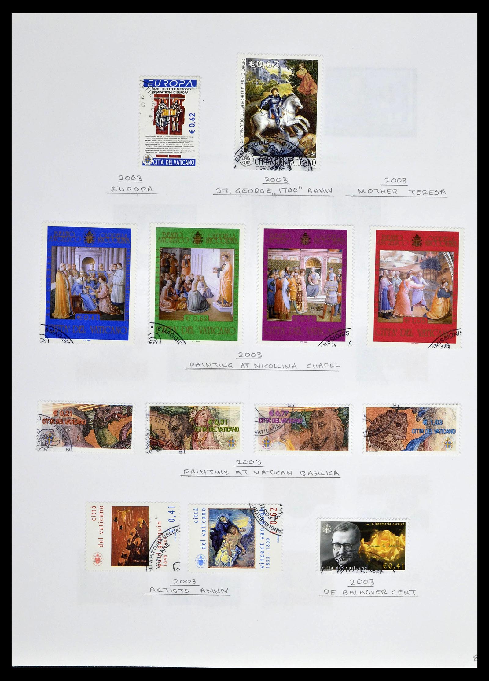 39099 0082 - Stamp collection 39099 Vatican 1852-2008.