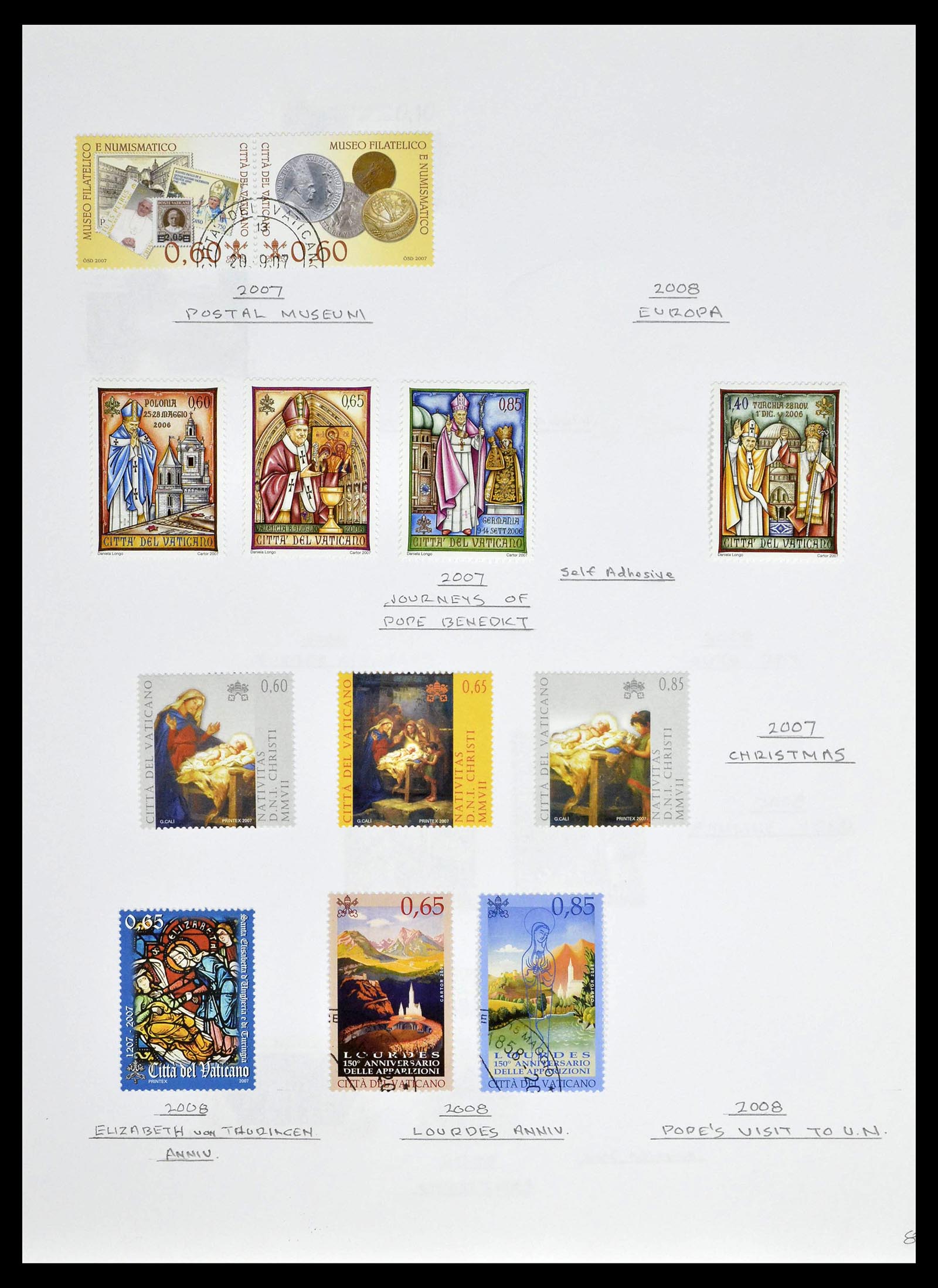 39099 0090 - Stamp collection 39099 Vatican 1852-2008.
