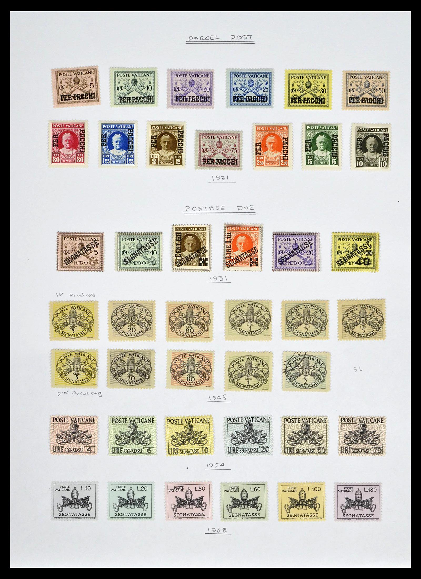 39099 0100 - Stamp collection 39099 Vatican 1852-2008.