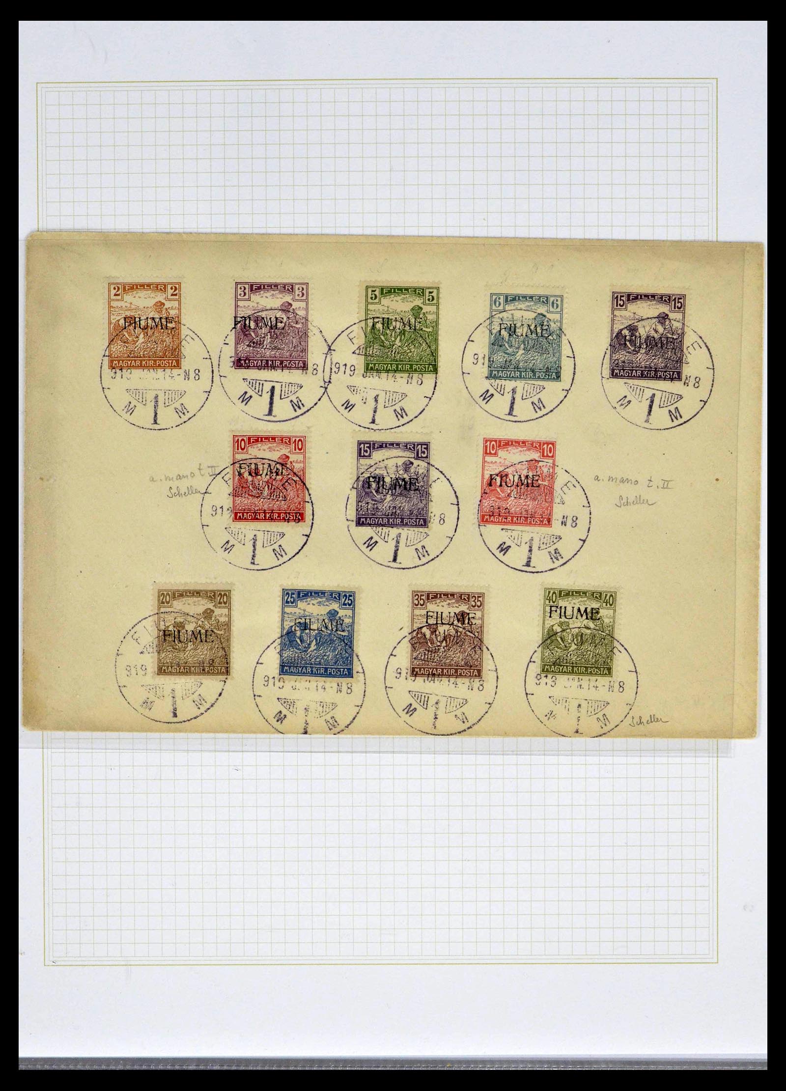 39100 0009 - Postzegelverzameling 39100 Fiume tentoonstellings verzameling 1850-19