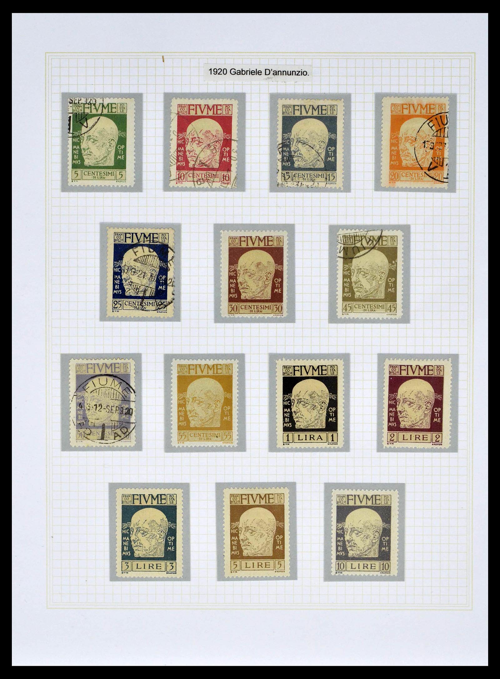 39100 0018 - Postzegelverzameling 39100 Fiume tentoonstellings verzameling 1850-19