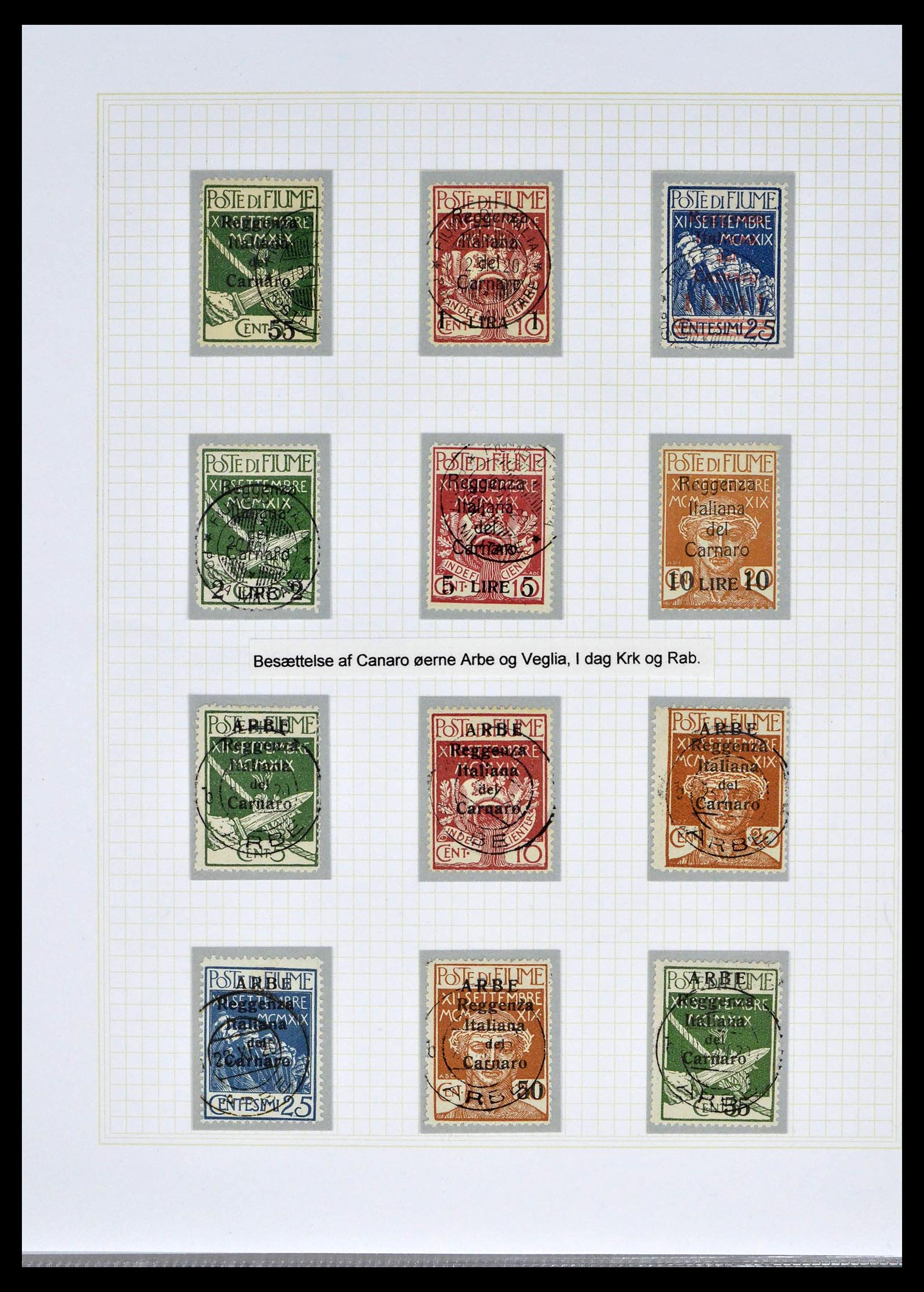 39100 0021 - Stamp collection 39100 Fiume exhibition collection 1850-1945.