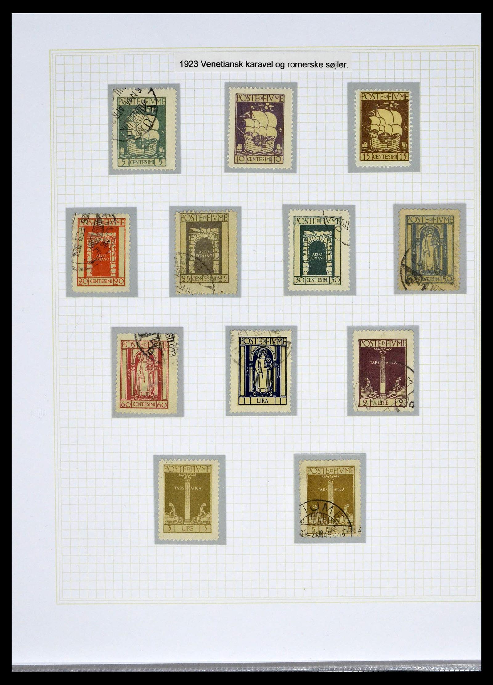 39100 0028 - Stamp collection 39100 Fiume exhibition collection 1850-1945.
