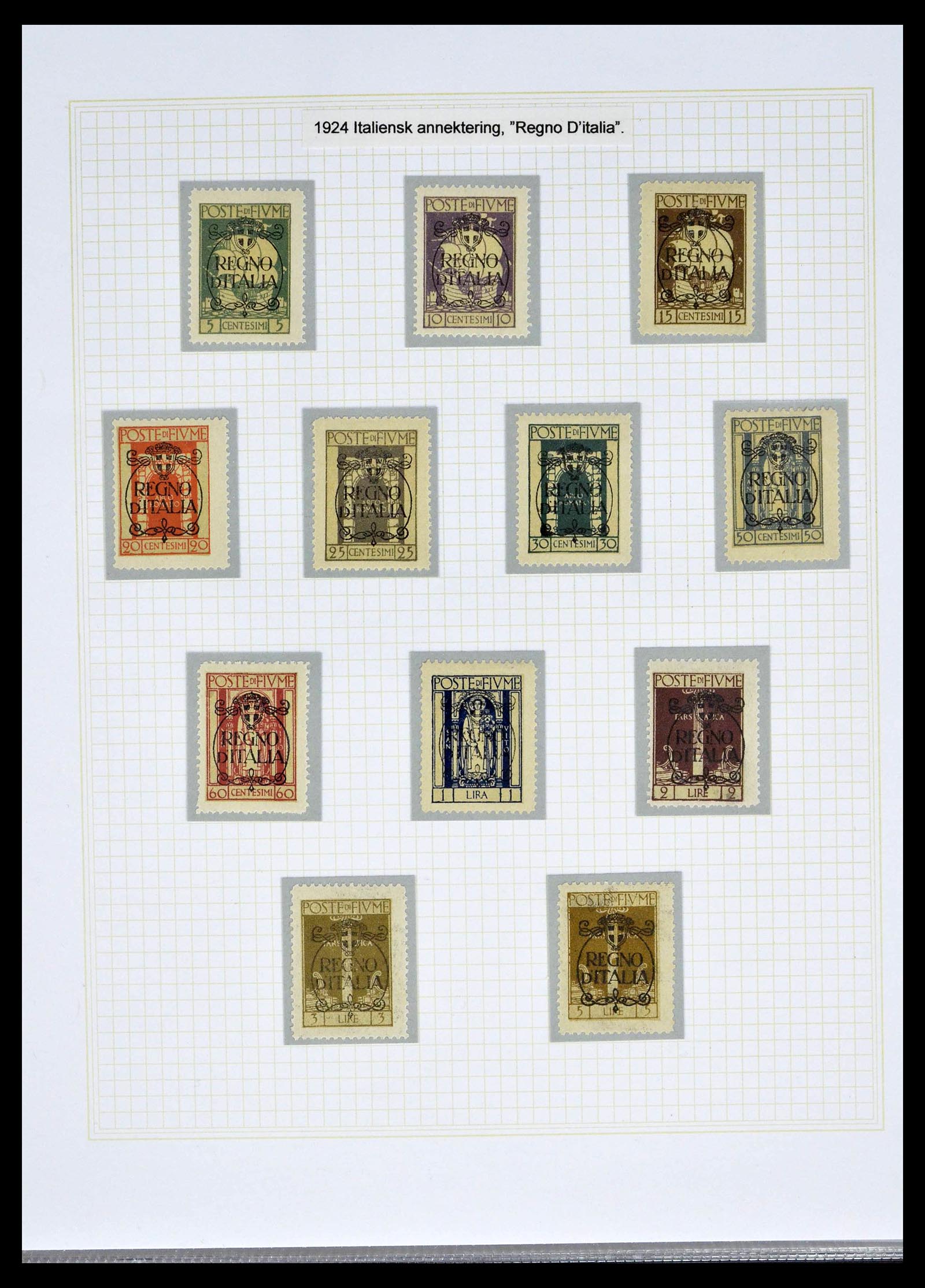 39100 0029 - Stamp collection 39100 Fiume exhibition collection 1850-1945.