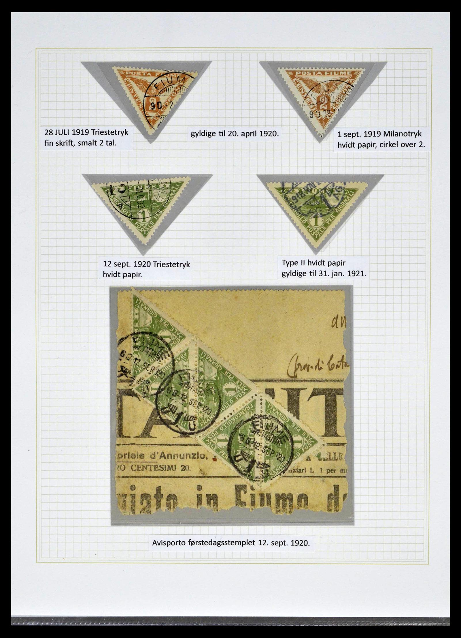 39100 0034 - Stamp collection 39100 Fiume exhibition collection 1850-1945.