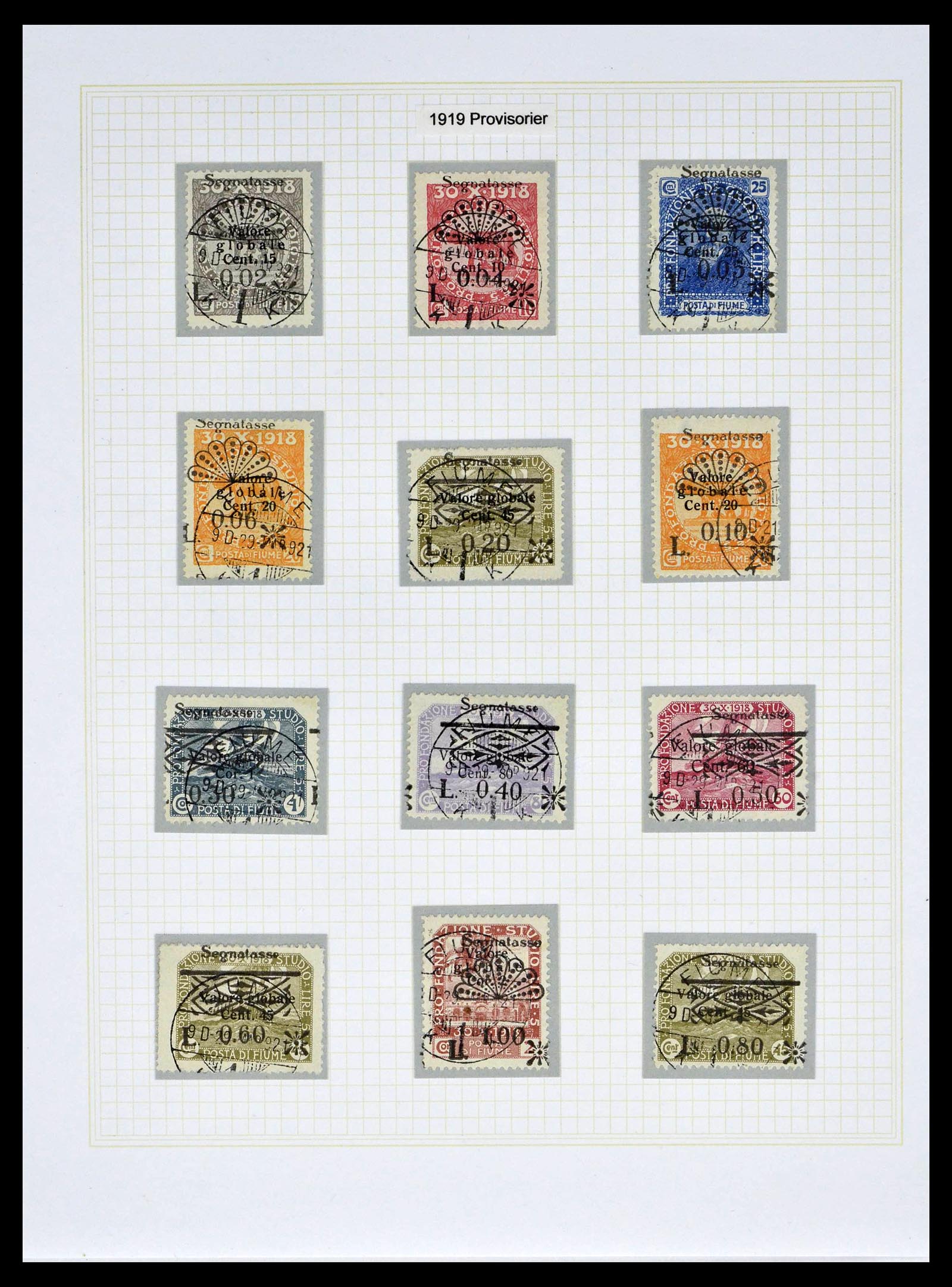 39100 0036 - Stamp collection 39100 Fiume exhibition collection 1850-1945.