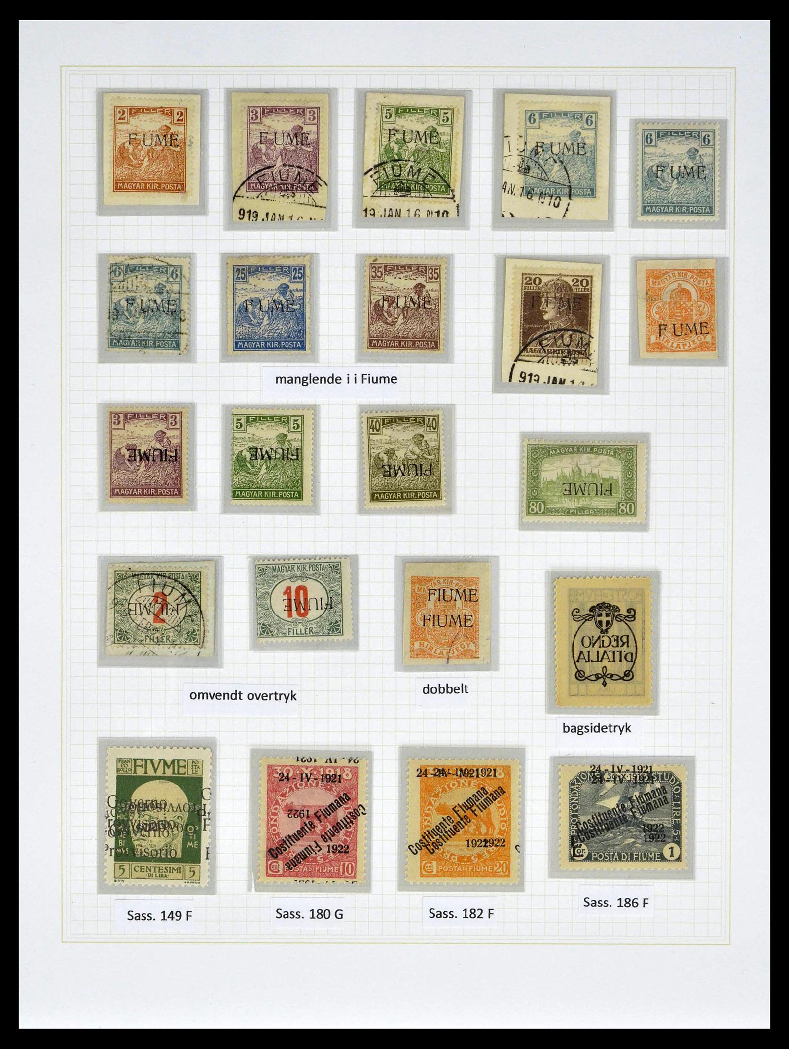 39100 0037 - Stamp collection 39100 Fiume exhibition collection 1850-1945.