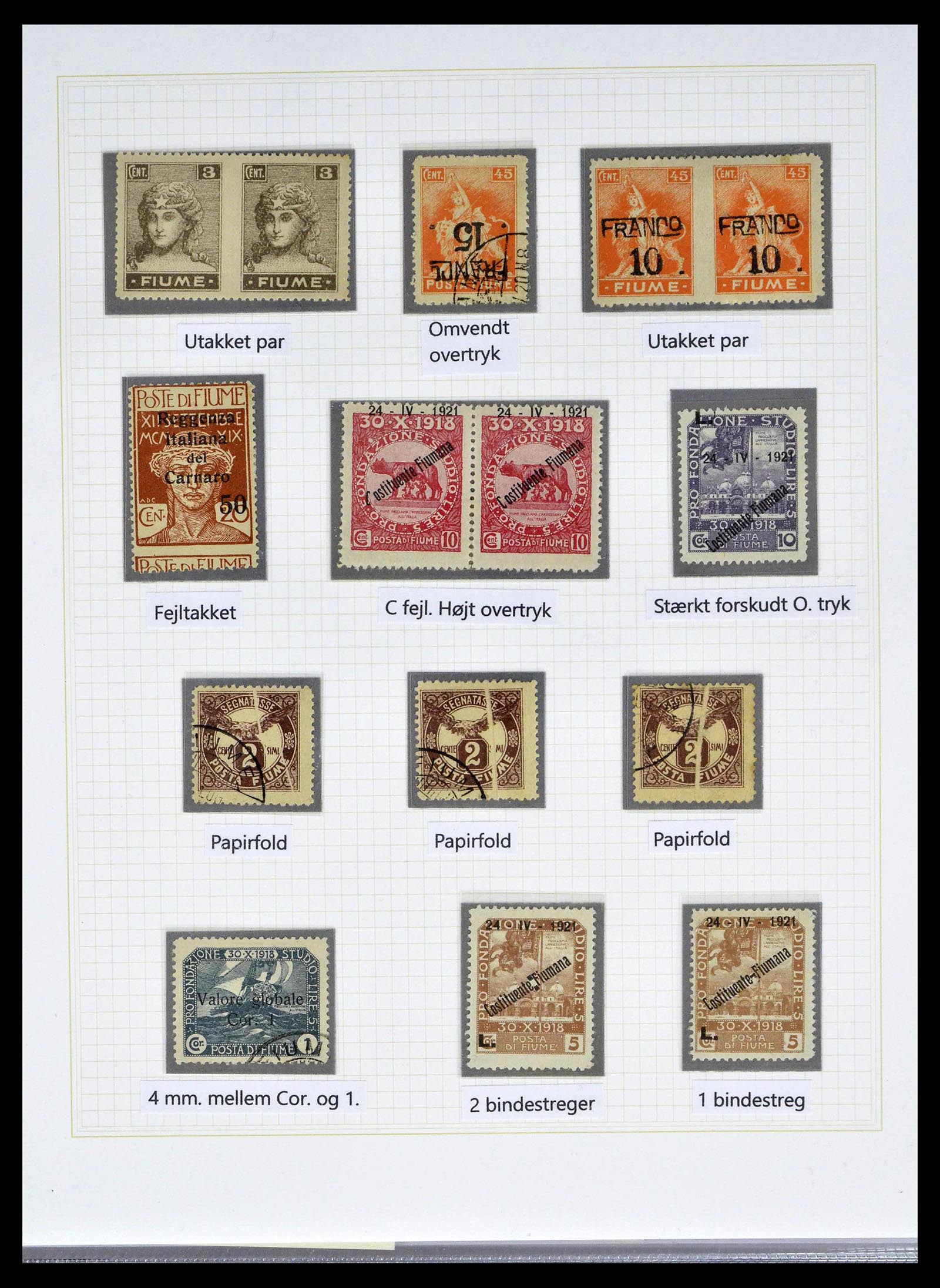 39100 0040 - Stamp collection 39100 Fiume exhibition collection 1850-1945.
