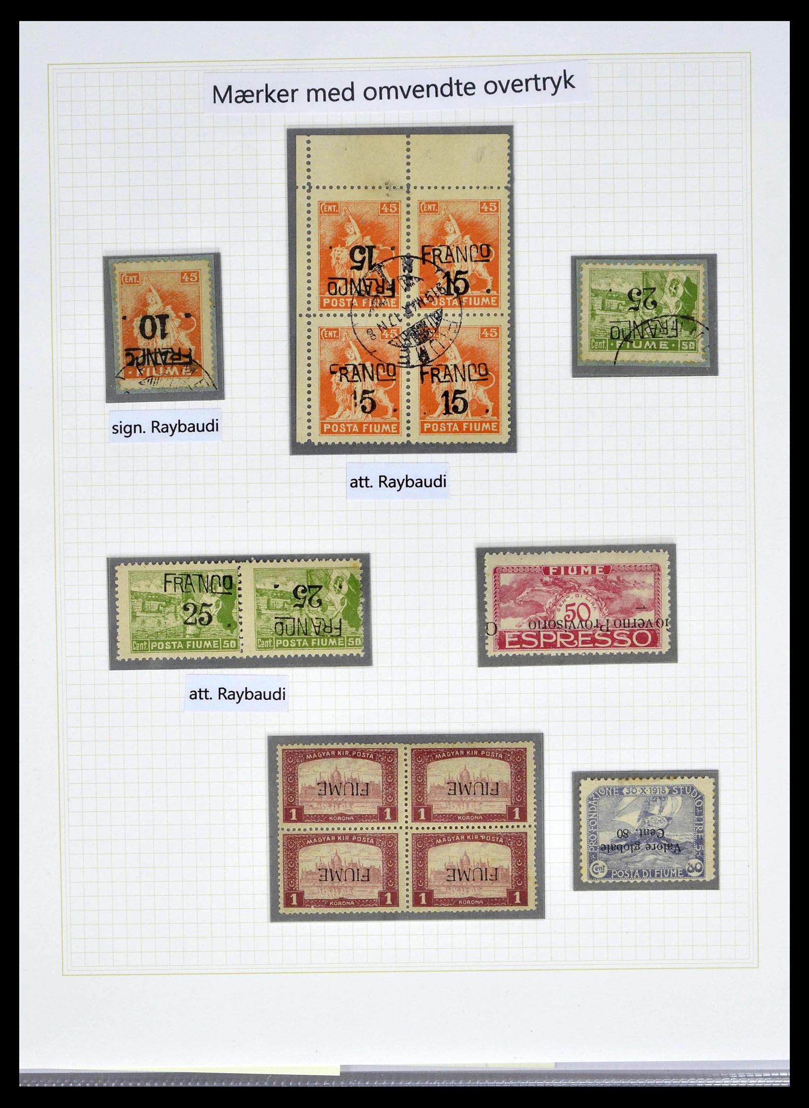 39100 0041 - Stamp collection 39100 Fiume exhibition collection 1850-1945.