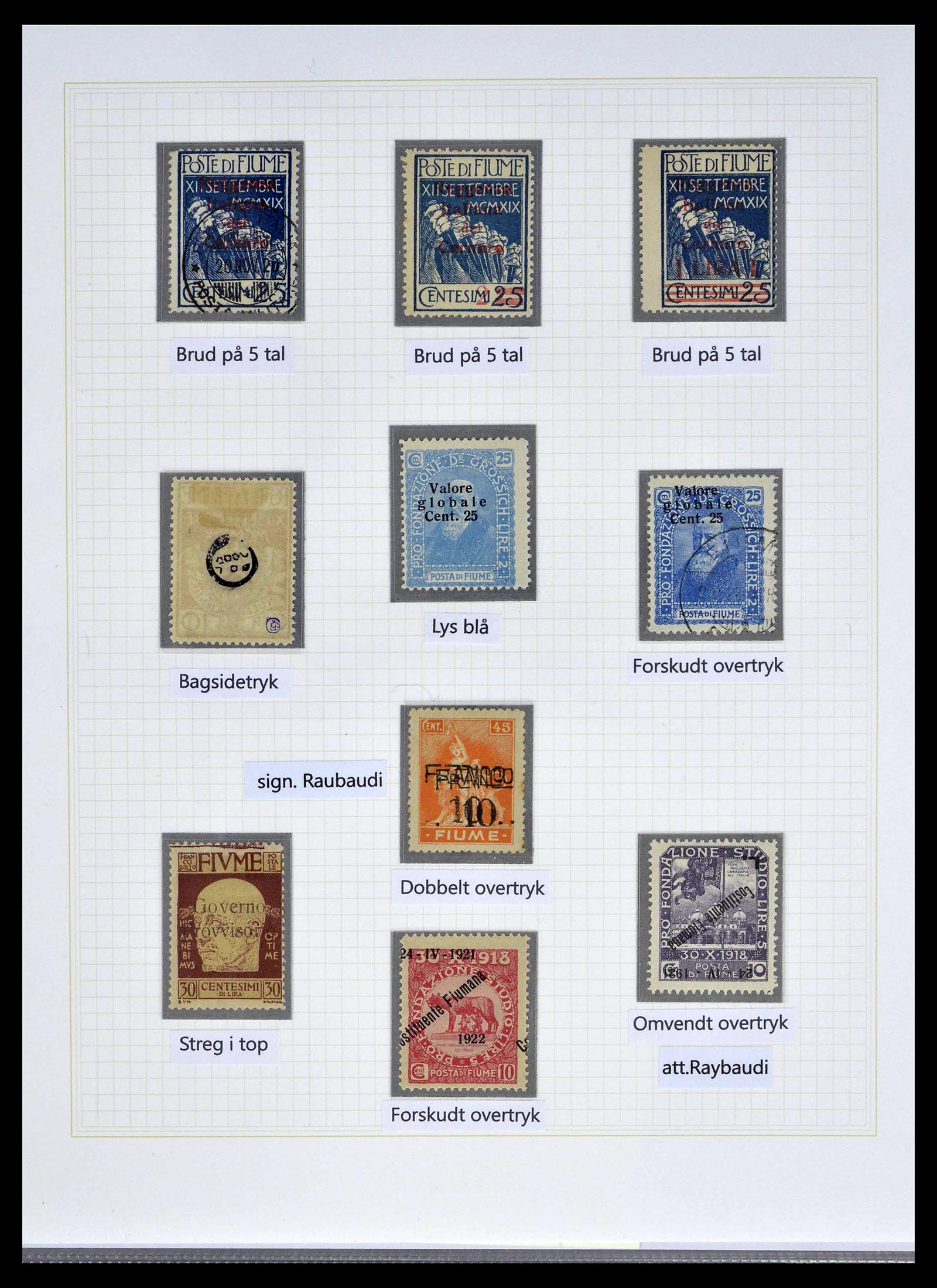 39100 0044 - Stamp collection 39100 Fiume exhibition collection 1850-1945.
