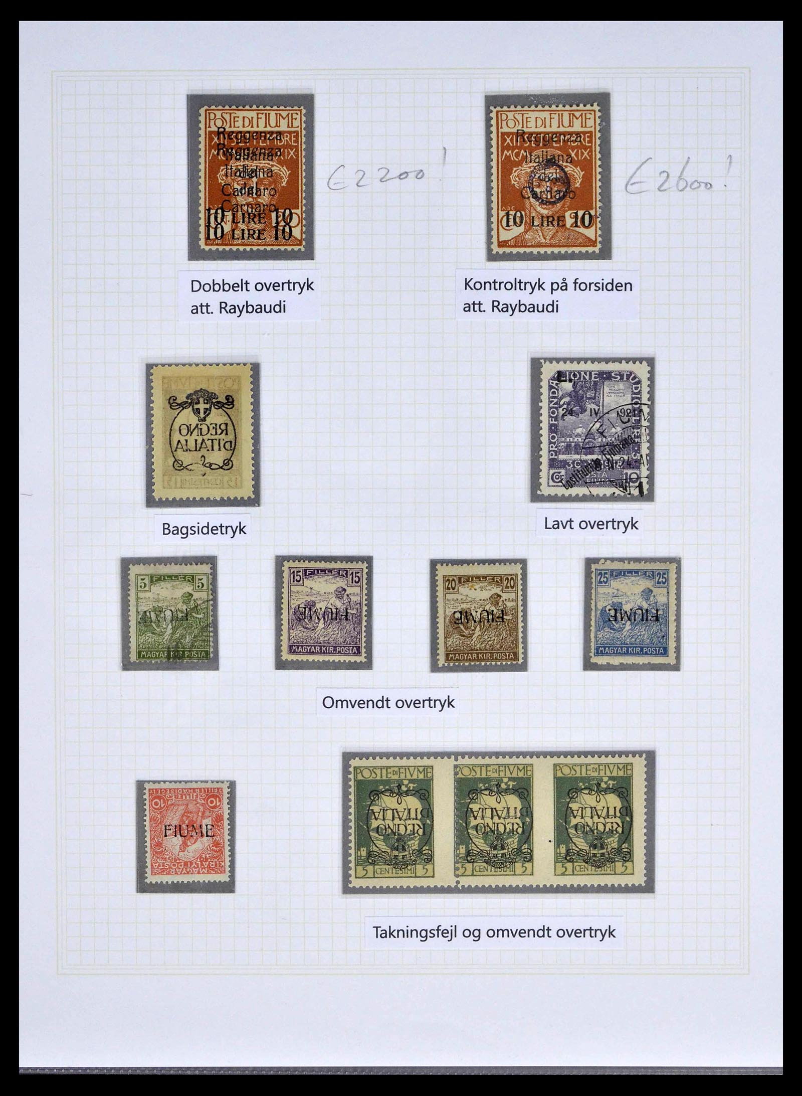 39100 0046 - Stamp collection 39100 Fiume exhibition collection 1850-1945.