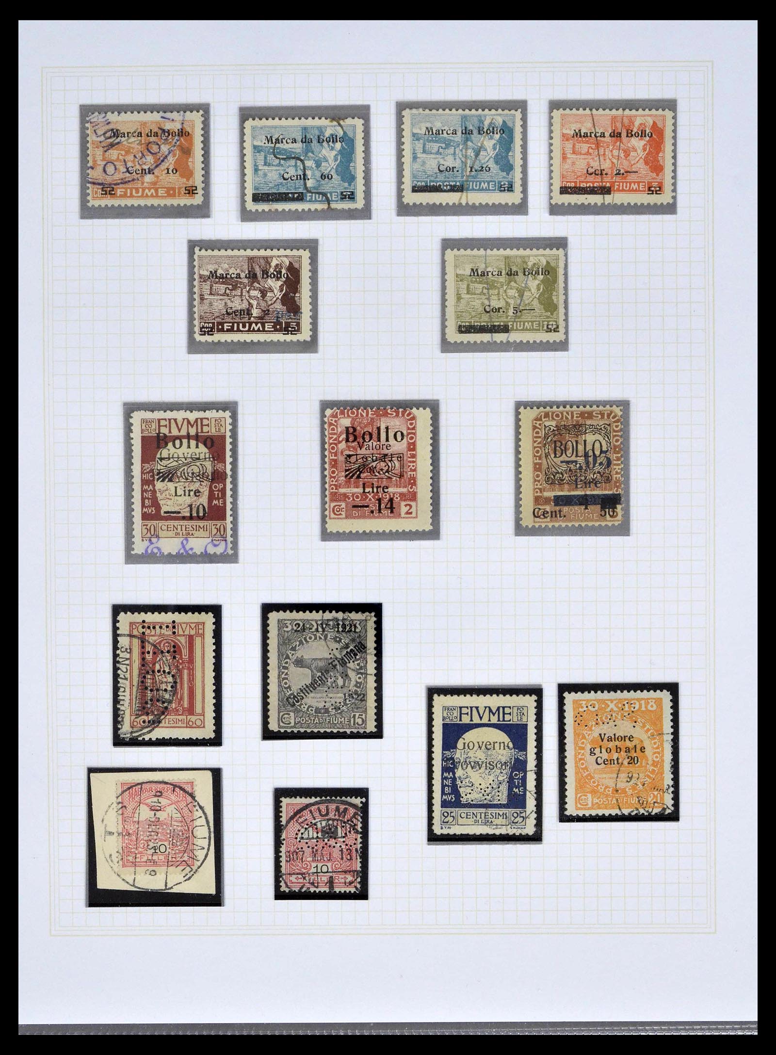 39100 0049 - Stamp collection 39100 Fiume exhibition collection 1850-1945.